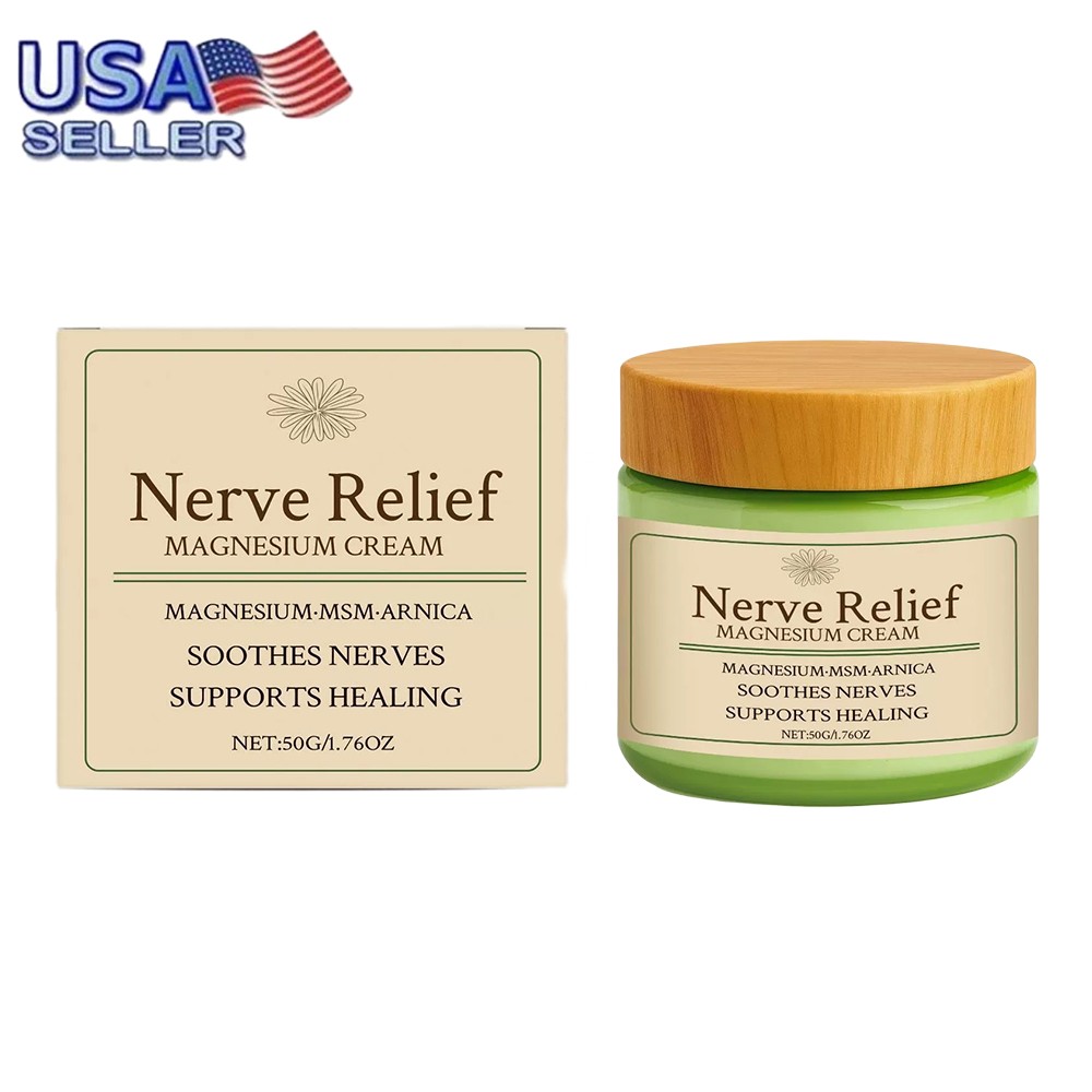 1/2/3/5PCS Total Relief Magnesium Cream, Nerve Relief Magnesium Cream USA~STOCK 1/2/3/5PCS Total Relief Magnesium Cream, Nerve Relief Magnesium Cream USA~STOCK
