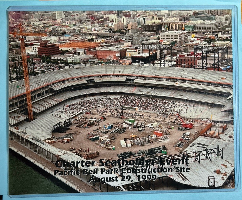 1999 San Francisco Giants, Charter Seatholder event , Pac Bell Park 8 x 10 Photo