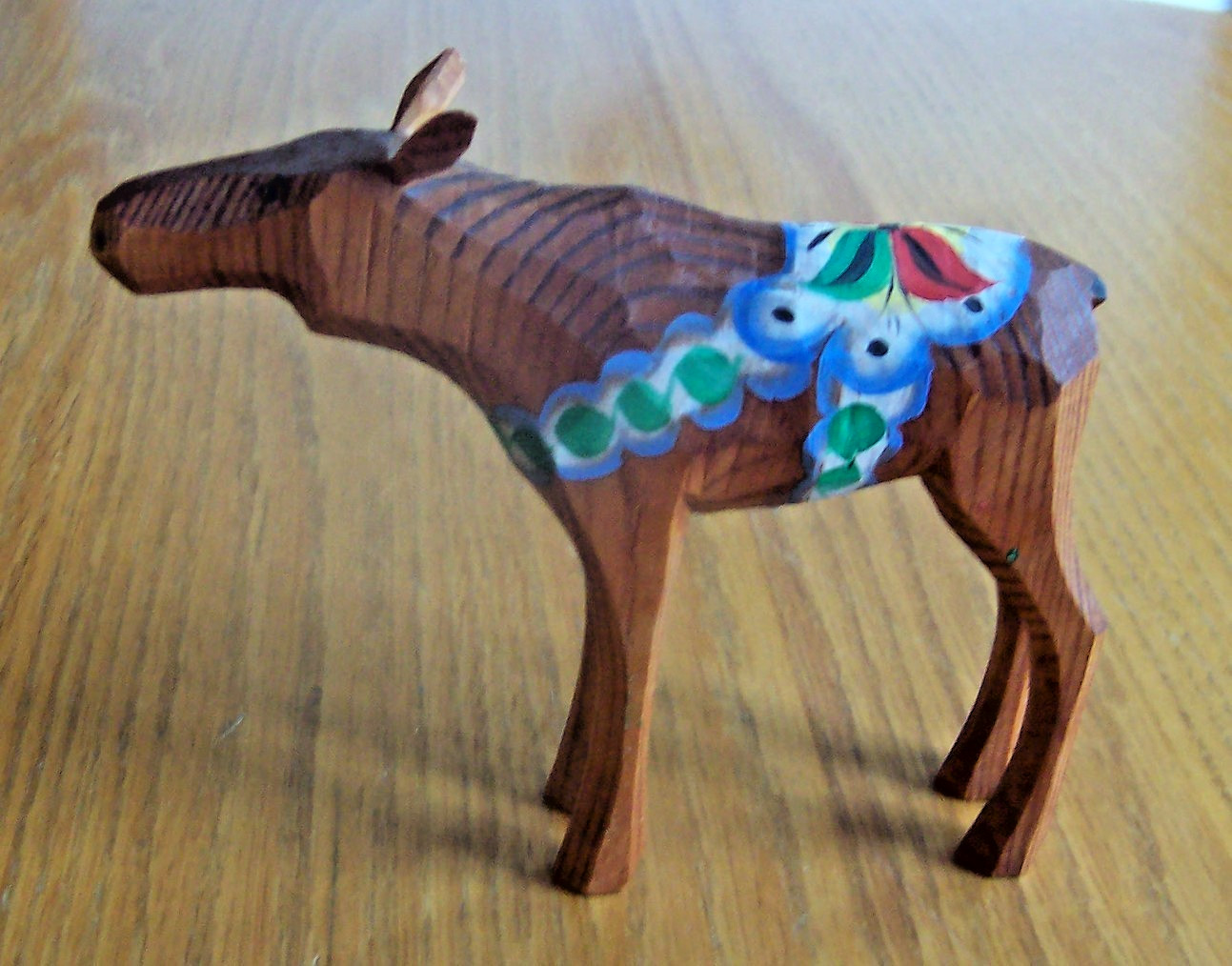 RARE Swedish Vintage Wood Dala Cow Moose Female Grannas A. Olssons RARE Swedish Vintage Wood Dala Cow Moose Female Grannas A. Olssons