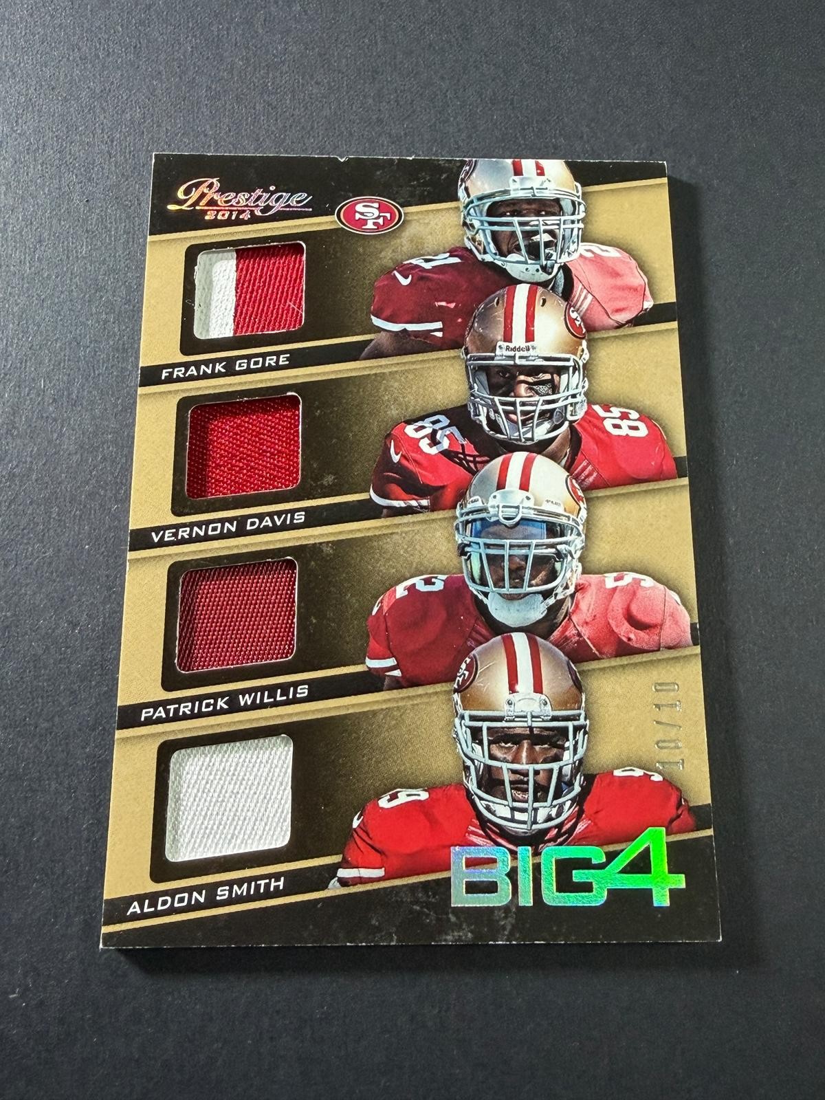 Smith Gore Willis Davis 2014 Panini Prestige Big Four Jerseys GAME WORN /10 Smith Gore Willis Davis 2014 Panini Prestige Big Four Jerseys GAME WORN /10