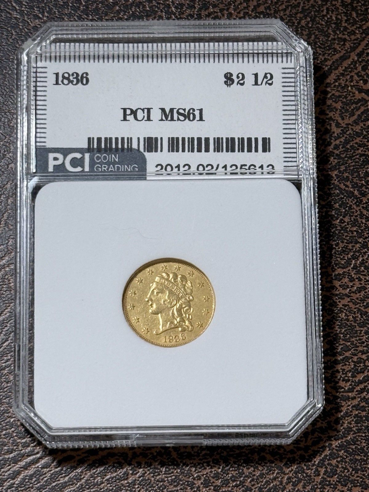 1836 $2.50 Classic Head Gold Quarter Eagle, 1836 $2.50 Classic Head Gold Quarter Eagle,
