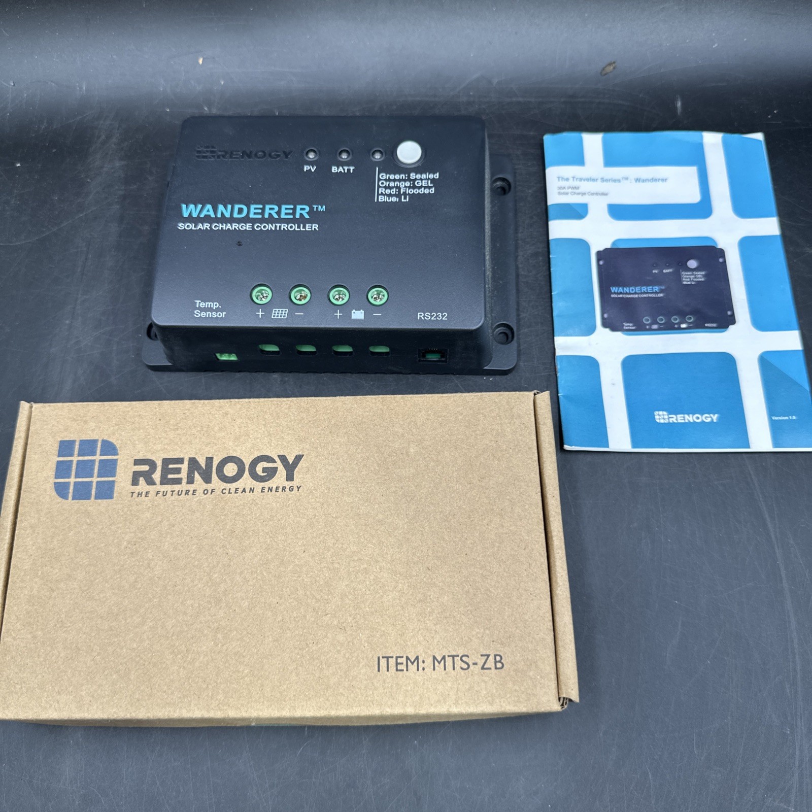 sh5 Renogy Wanderer Li 30A 12V PWM Negative Ground Solar Charge Controller Solar sh5 Renogy Wanderer Li 30A 12V PWM Negative Ground Solar Charge Controller Solar