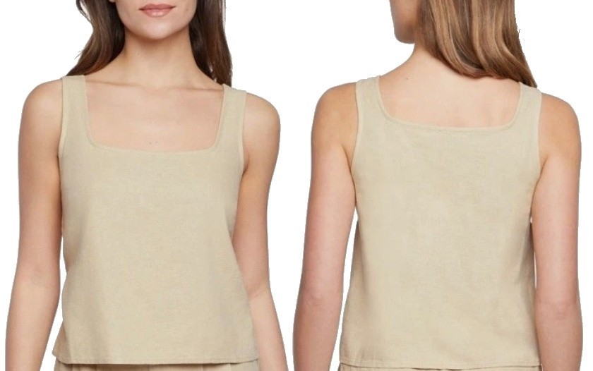 Express Women's Lightweight Soft Linen Cropped Tank Top, NWT🎈SELECT SIZE🎈