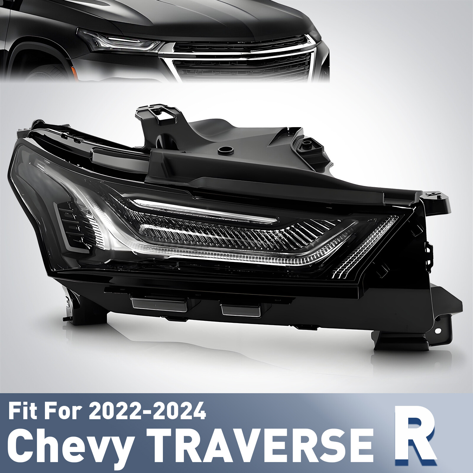 For 2022 2023 Chevy Traverse 2024 Limited LED DRL & Turn Signal Light Passenger