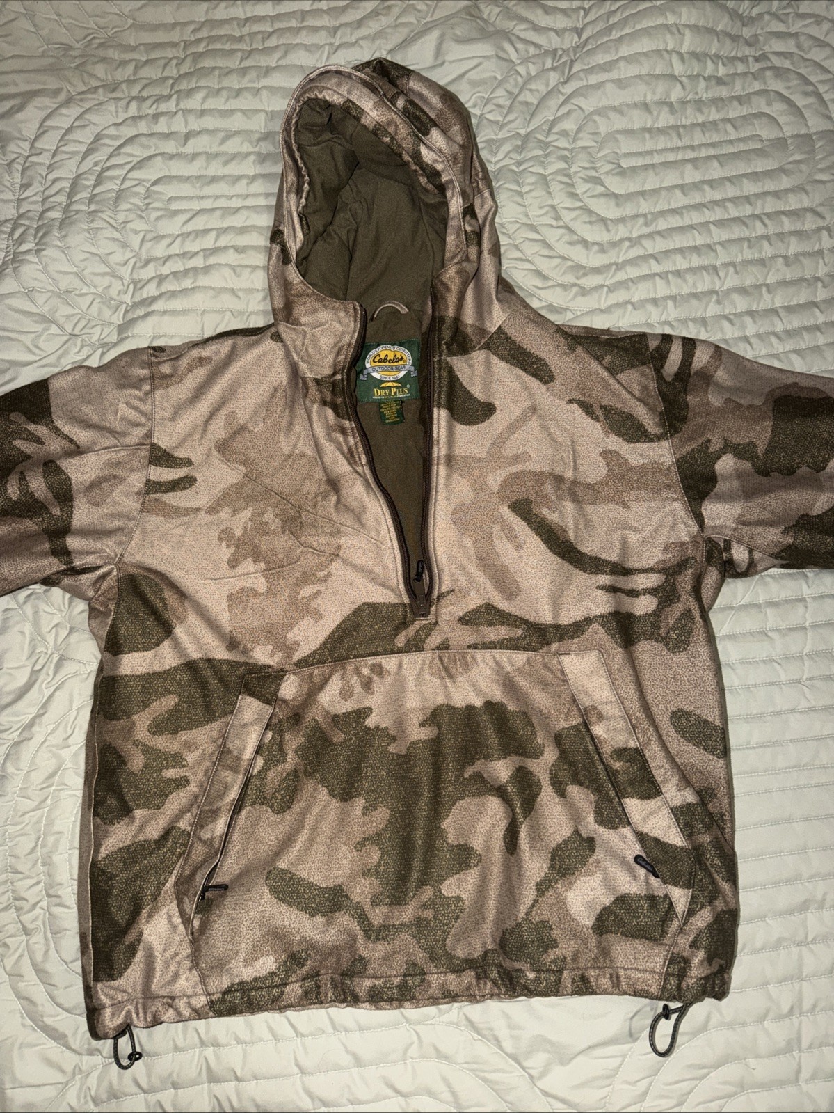 Cabelas Dry Plus Outfitter Hunting Jacket. Thinsulate Pullover 1/2 Zip. L/reg