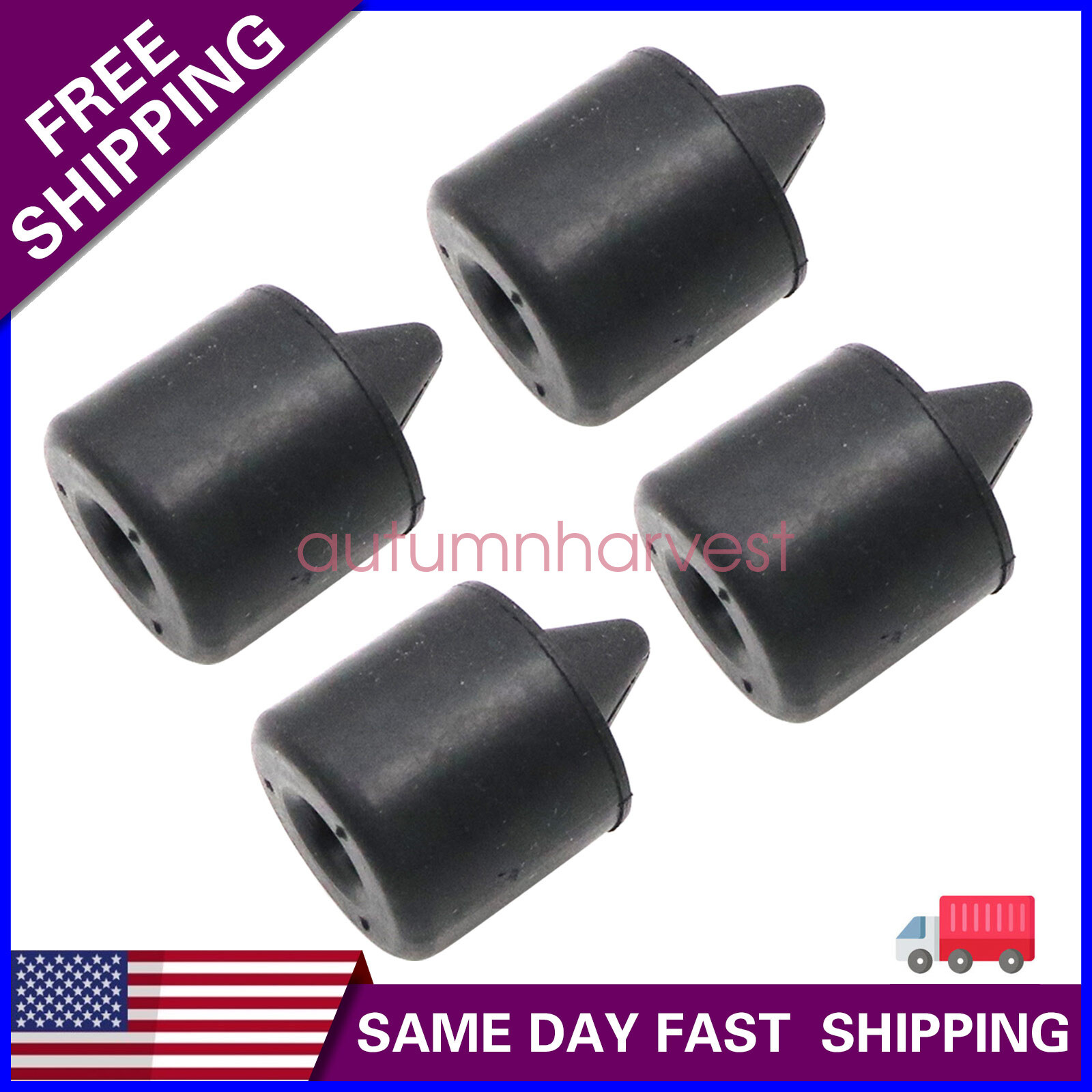 Fit For 1997-2014 Ford F-Series Pack of 4 Upper Door Rubber Bumper Bushing Plug