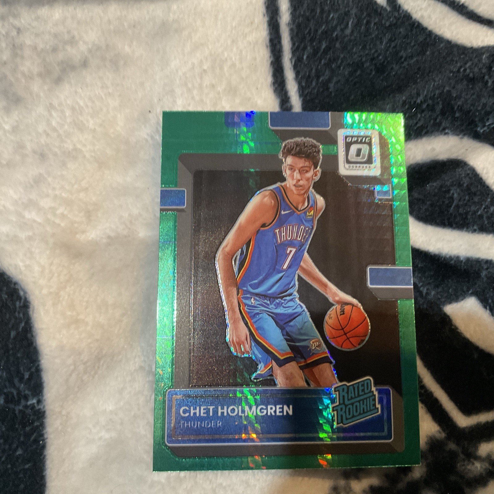 RARE CHET HOMGREN RC🔥2022-23 Donruss Optic Hyper Green Prizm Fanatics Exclusive
