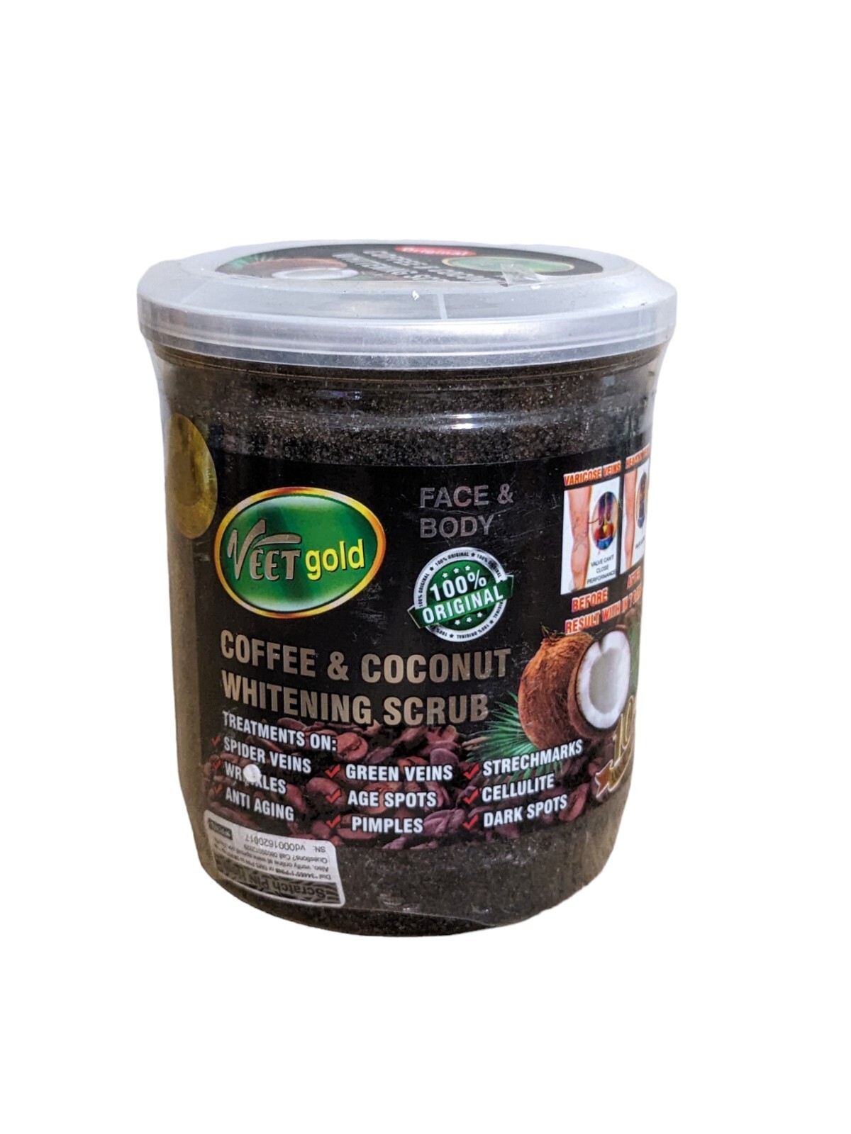 VEET Gold coffee coconut face and scrub. Super effective scrub VEET Gold coffee coconut face and scrub. Super effective scrub