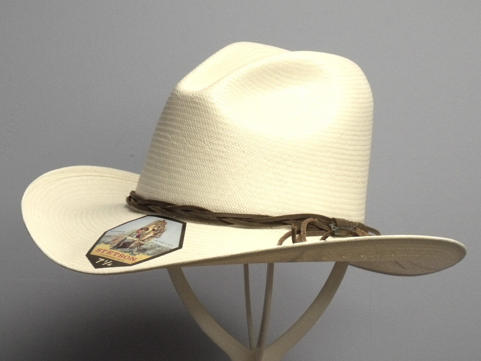 STETSON GUS 10X STRAW COWBOY WESTERN HAT