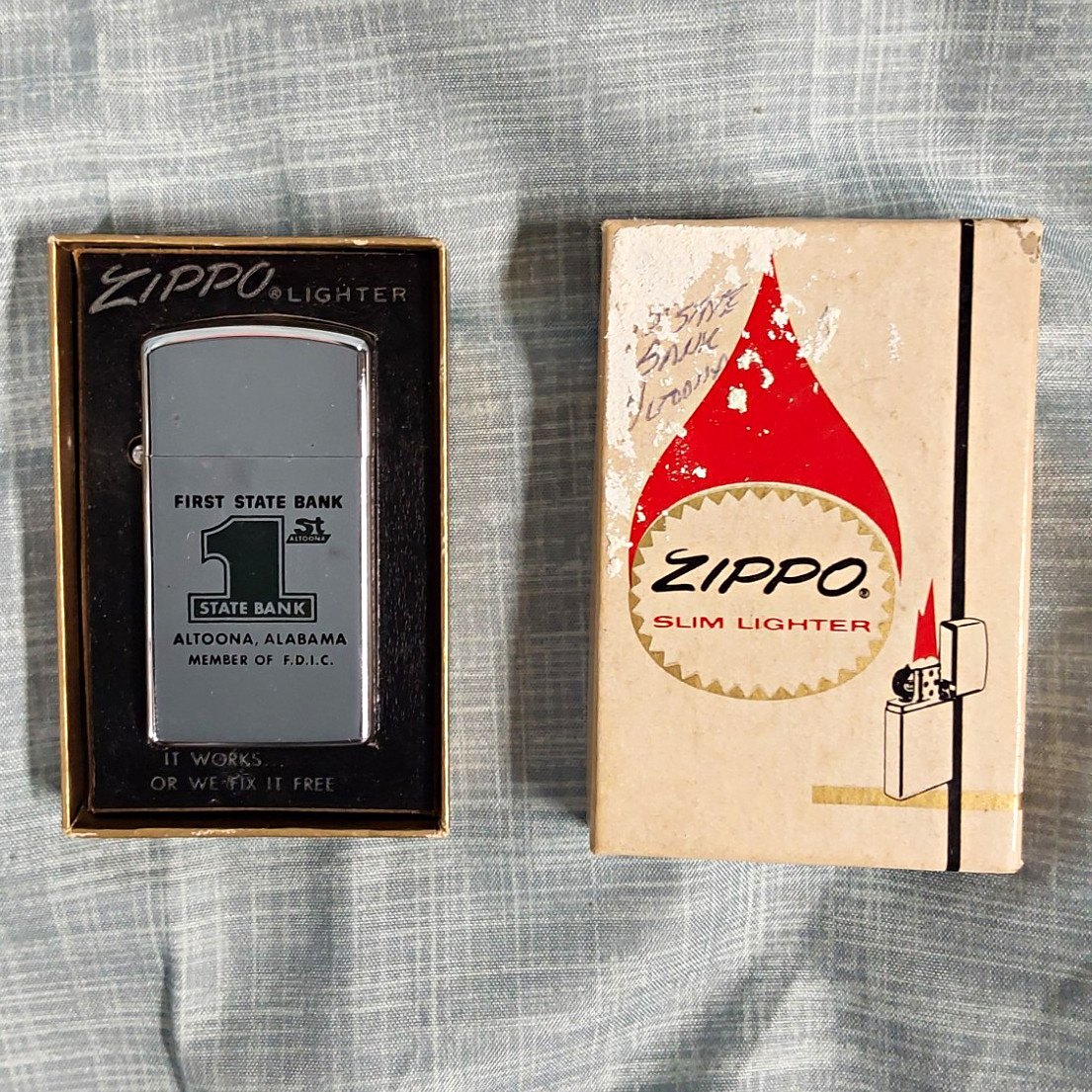 Vintage Zippo Lighter, Never Fired, In Original Box Vintage Zippo Lighter, Never Fired, In Original Box