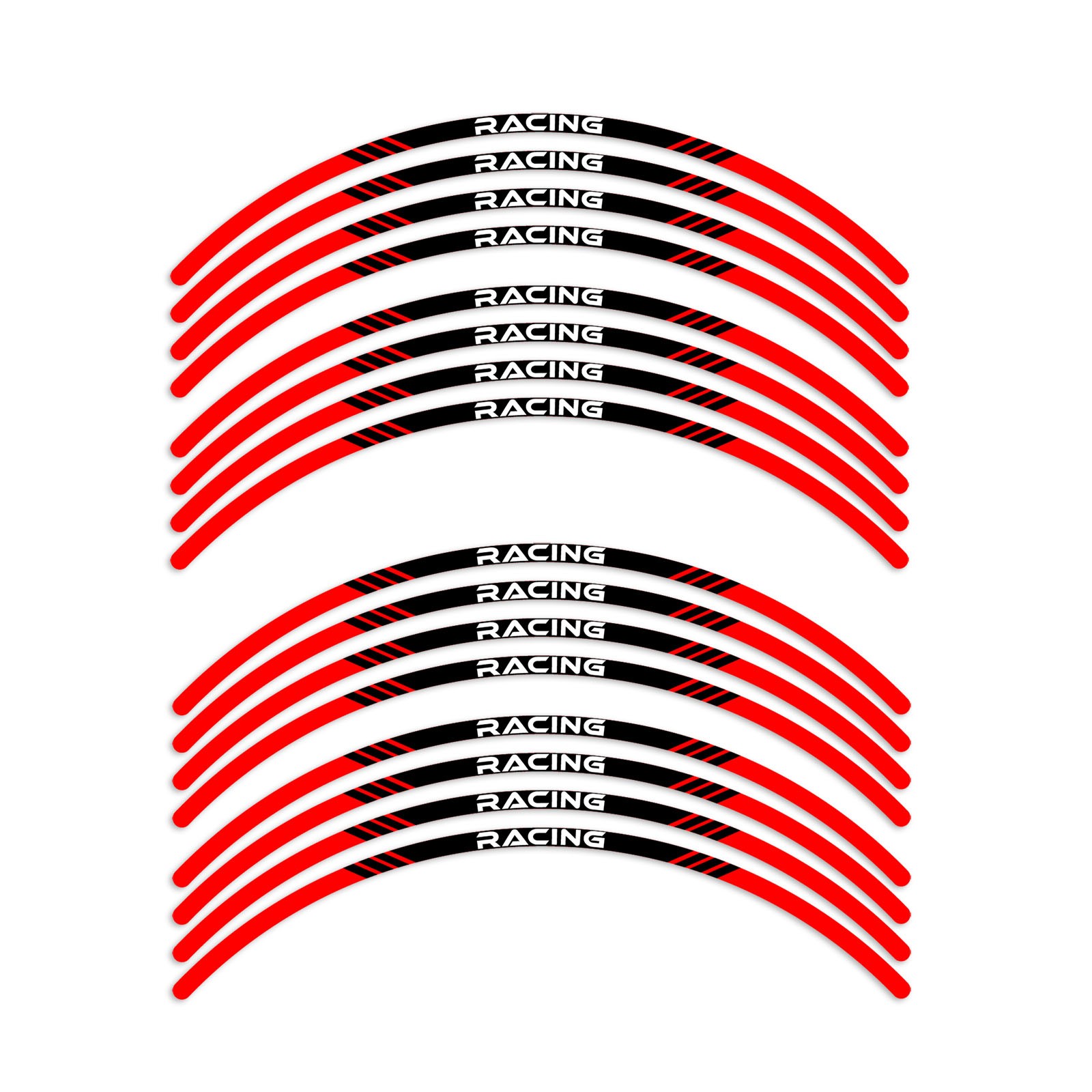 P03B For 2018-2020 Ducati SUPERSPORT S Red Rim Stripes Kit Sticker 19