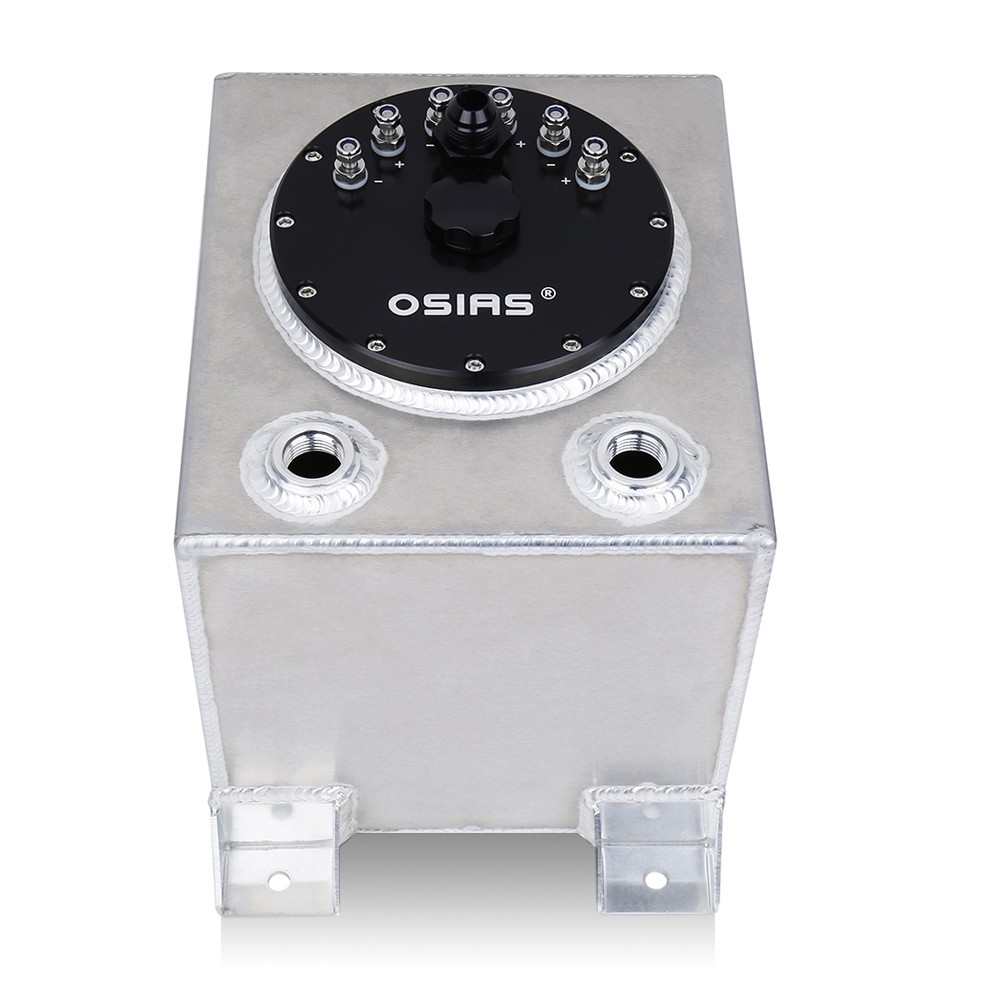 New 10L Aluminium Fuel Surge Cell Tank with Sensor Foam 2.5 Gallon ALY-195BK