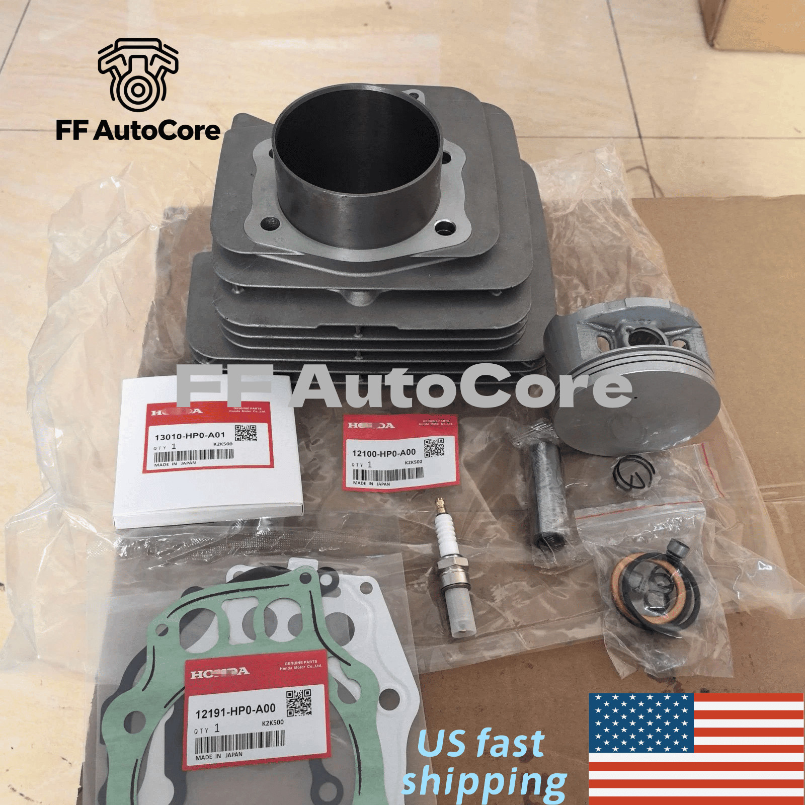 For 2005-11 Honda TRX500 TRX 500 Foreman Top End Rebuild Kit Cylinder Piston OEM