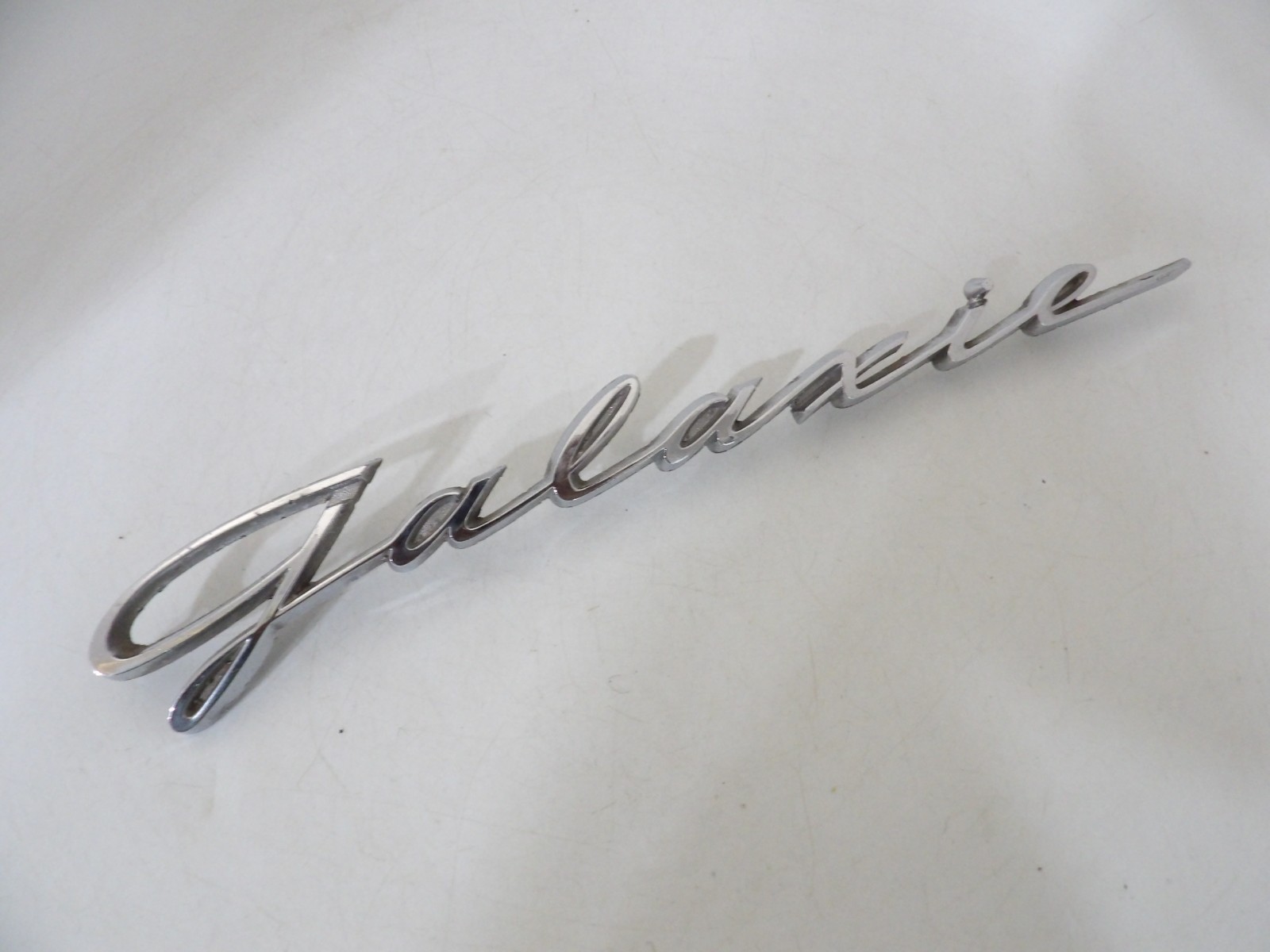 Original 1959 Ford Galaxie Original Script Quarter Panel Emblem Original 1959 Ford Galaxie Original Script Quarter Panel Emblem