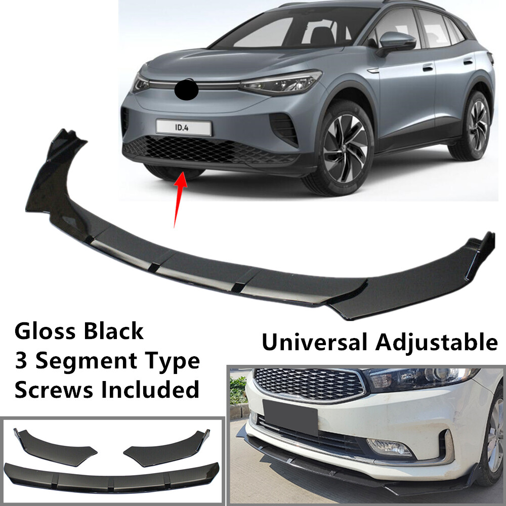 Add-on Universal Adjustable Fit For VW ID.4 2021-2023 Front Lip Spoiler Splitter