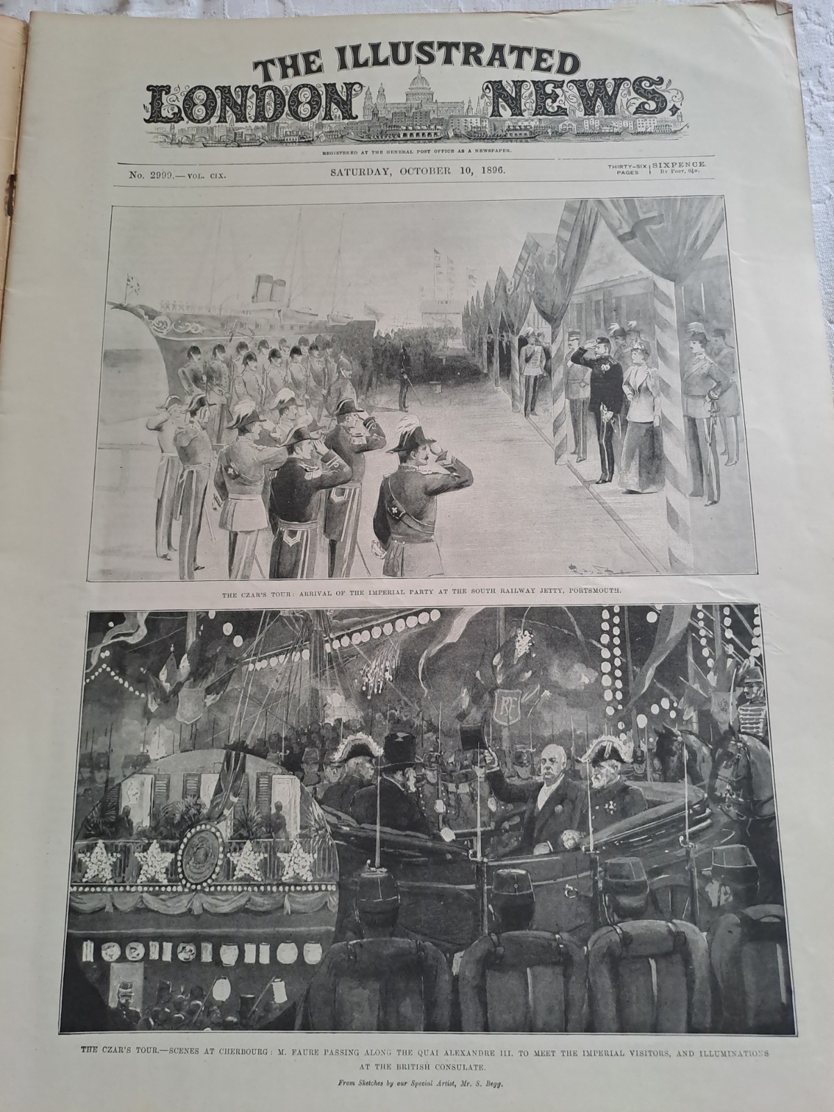 The Illustrated London News Oct 10th 1896 # 2999 