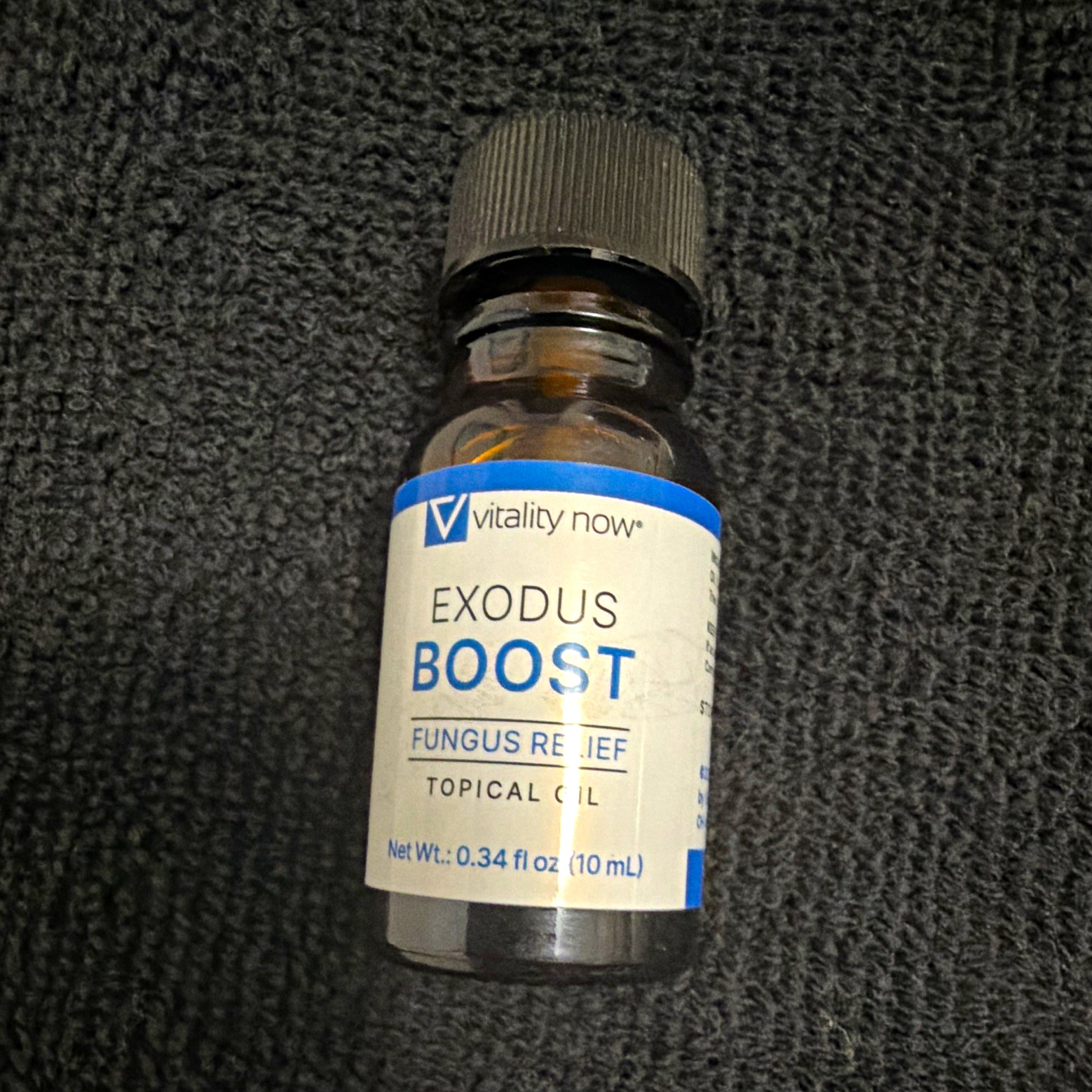 Vitality Now Exodus Boost Fungus Relief Topical Oil 10 mL Glass Bottle USA