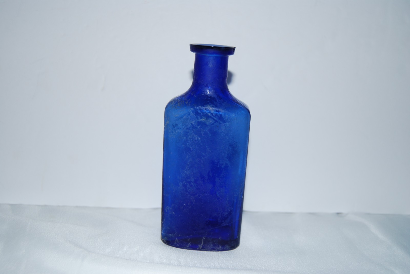 Vtg 1910s 1920s Illinois Glass Co Cobalt Blue Medicine Bottle 4oz Prescription