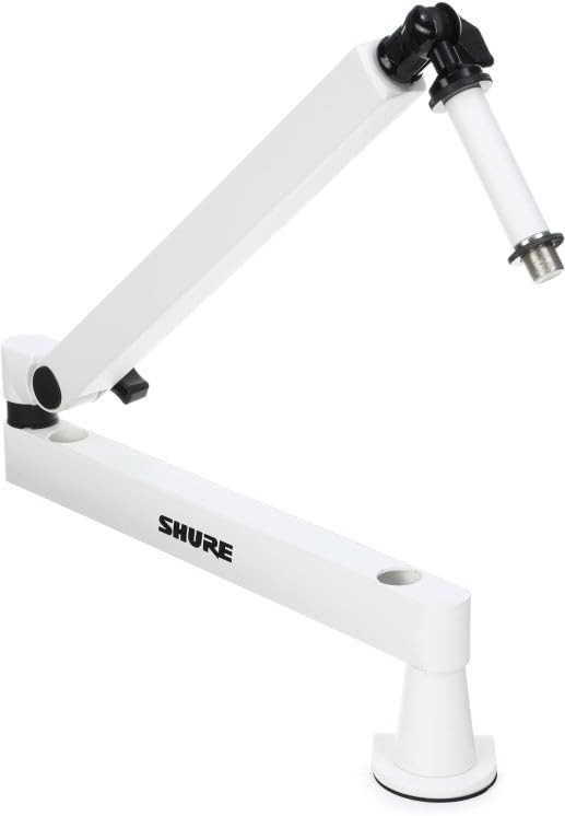 Shure by Gator Premium Low-Profile Desktop Mic Boom Stand (SH-BROADCAST2-W) Shure by Gator Premium Low-Profile Desktop Mic Boom Stand (SH-BROADCAST2-W)