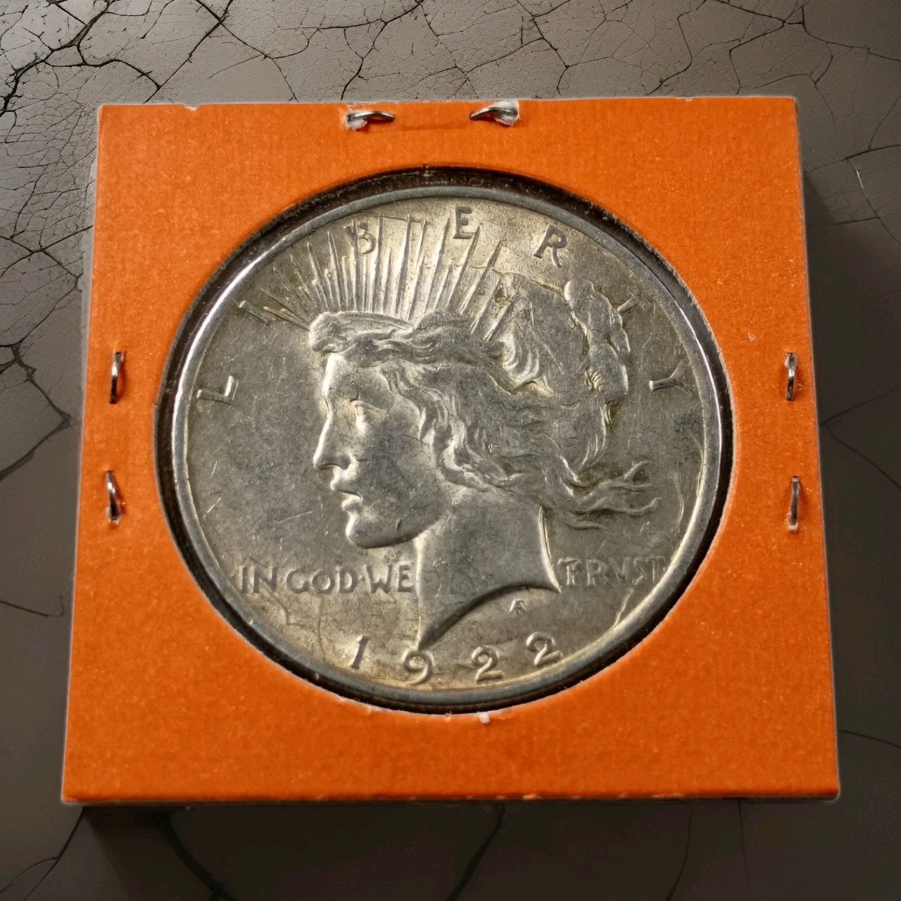 1922-P Peace Silver Dollar $1 Philadelphia 90% Silver Raw Estate Coin 1922 P