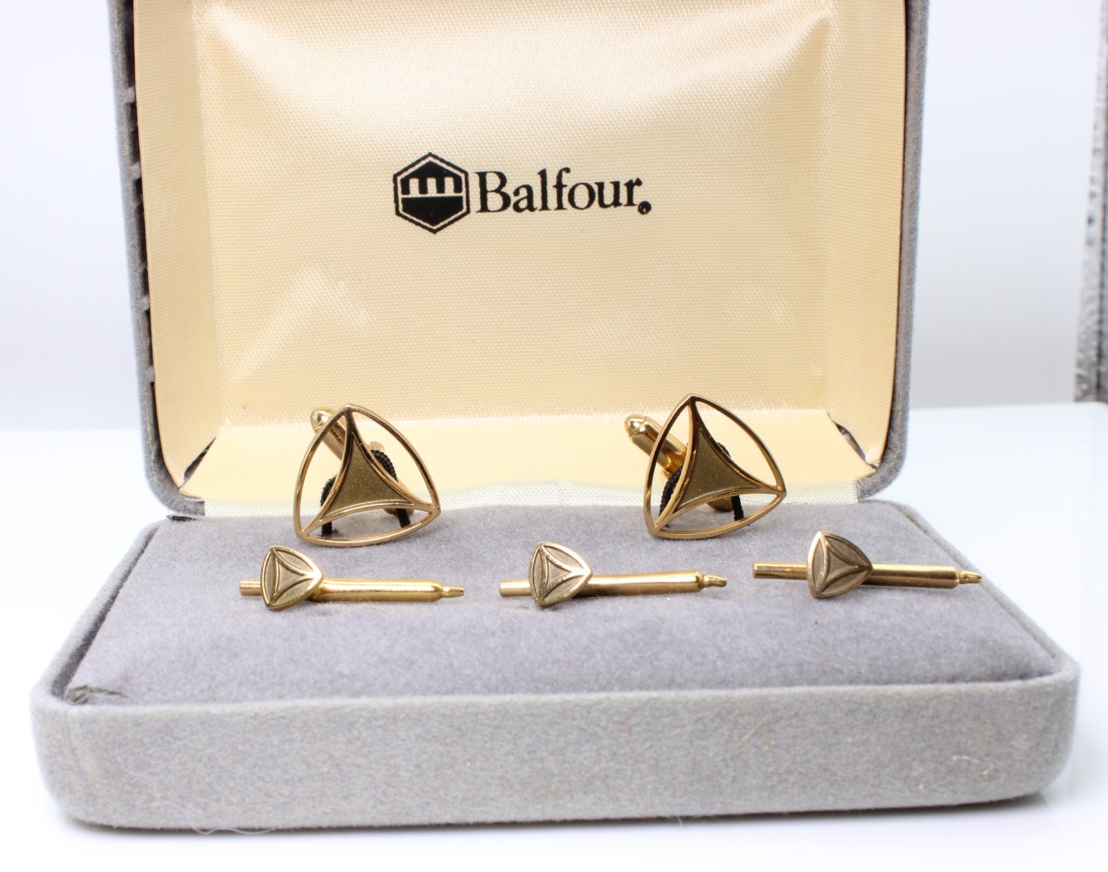 Vintage Balfour MOPAR Dodge Fratzog Cufflinks Shirt Studs Tuxedo Set Gold Filled Vintage Balfour MOPAR Dodge Fratzog Cufflinks Shirt Studs Tuxedo Set Gold Filled