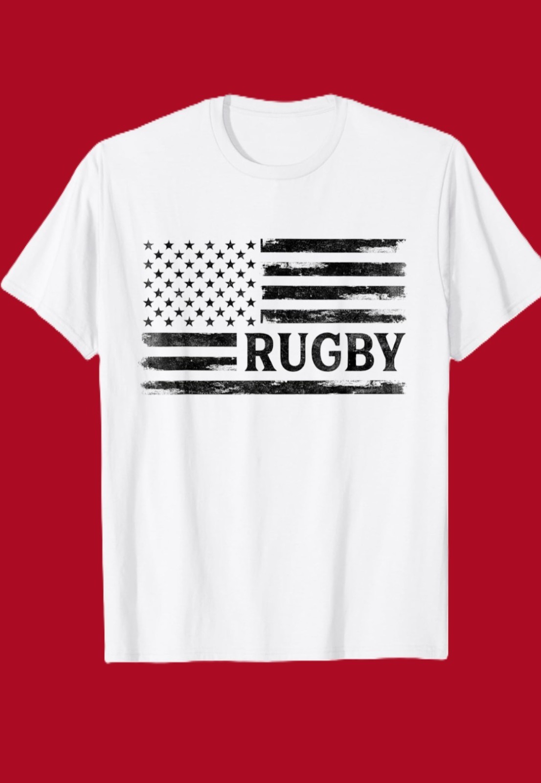 NEW Rugby Vintage USA American Flag Player/Coach T‑Shirt – XL White 100% Cotton NEW Rugby Vintage USA American Flag Player/Coach T‑Shirt – XL White 100% Cotton