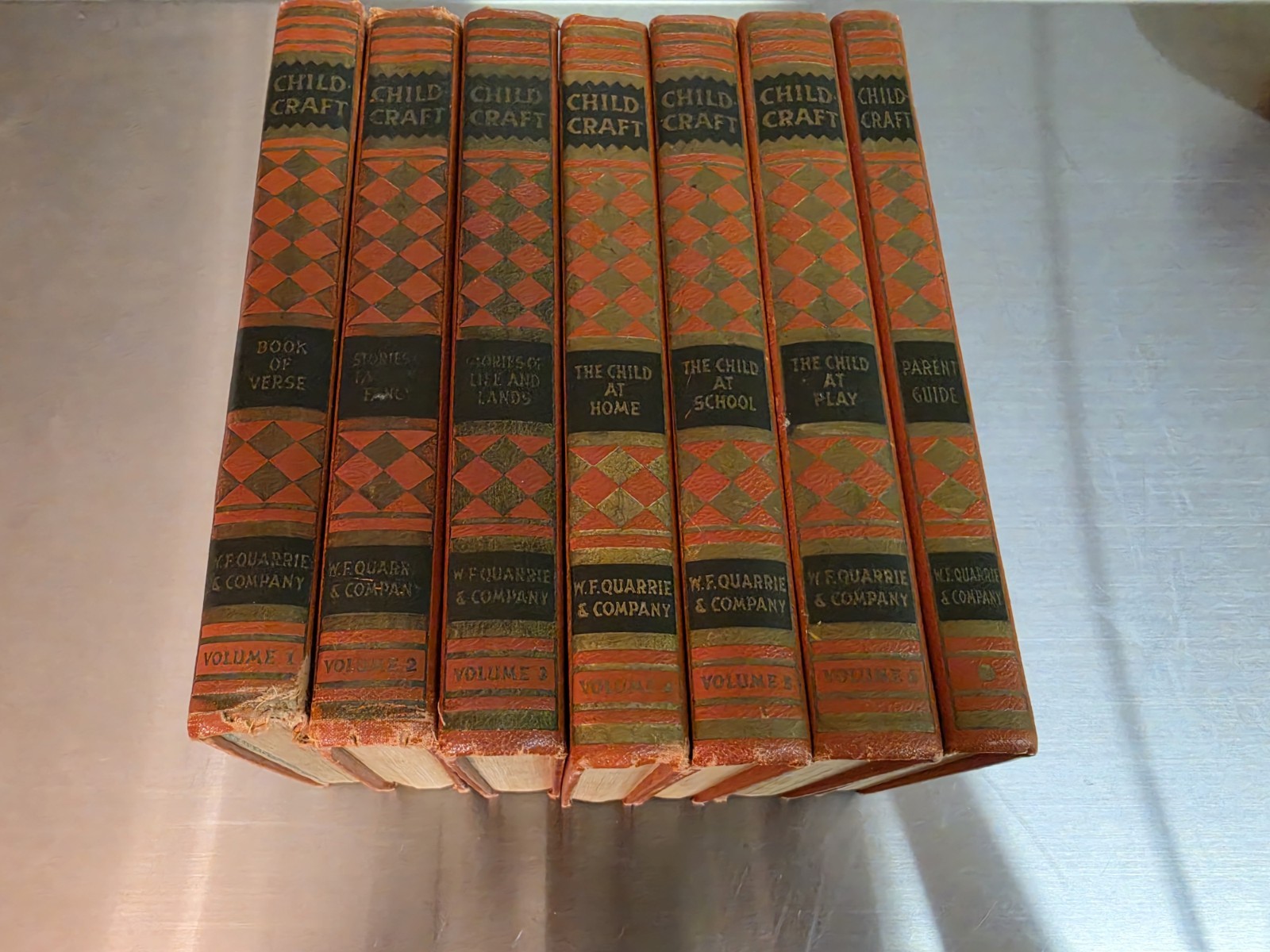 Vintage 1935 Childcraft Book Set Vol 1–8 W.F. Quarrie Illustrated Children’s...