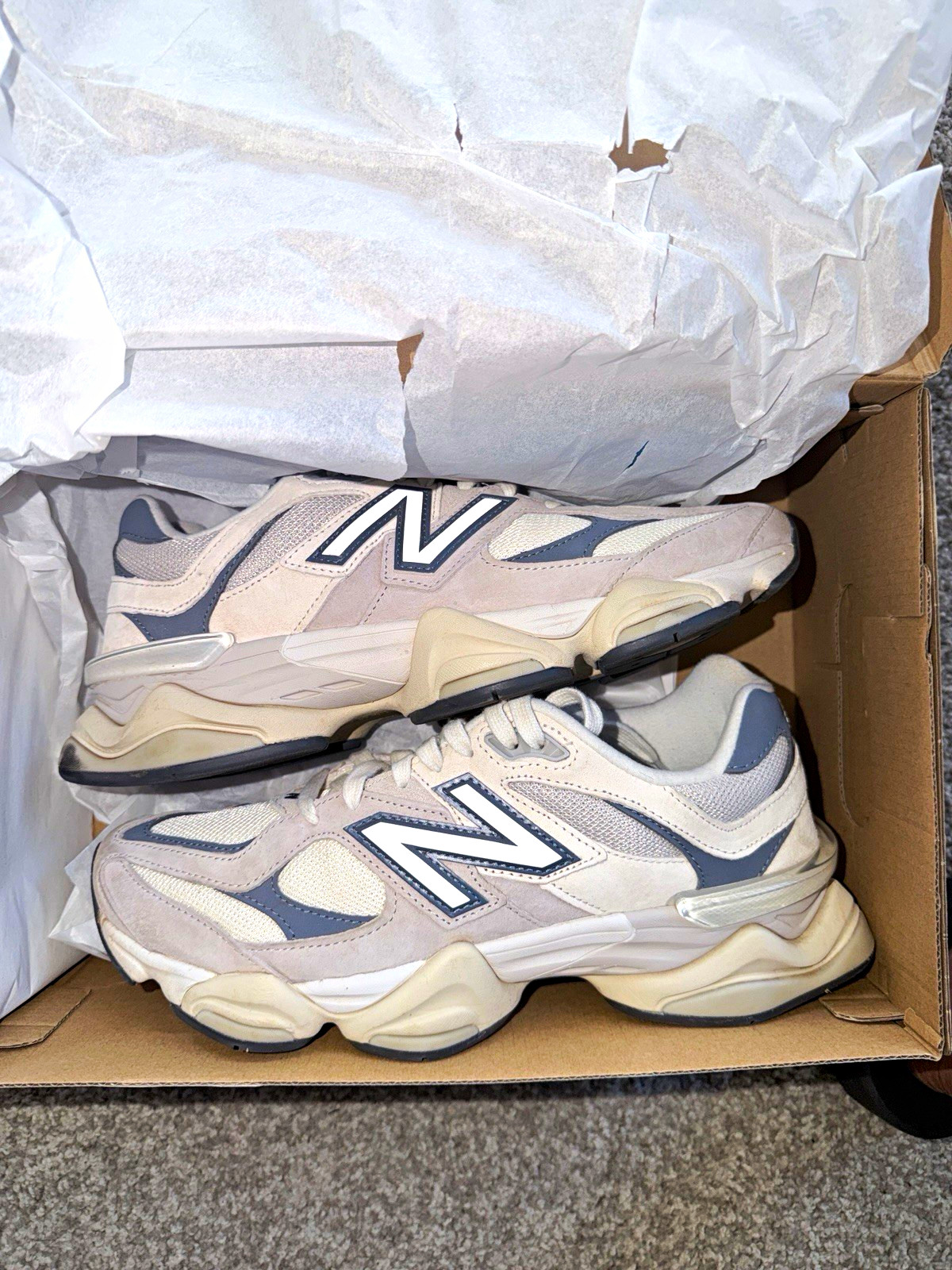 New Balance 9060 Moonrock Linen U9060EEB Men’s Low Top Suede Sneakers New Balance 9060 Moonrock Linen U9060EEB Men’s Low Top Suede Sneakers