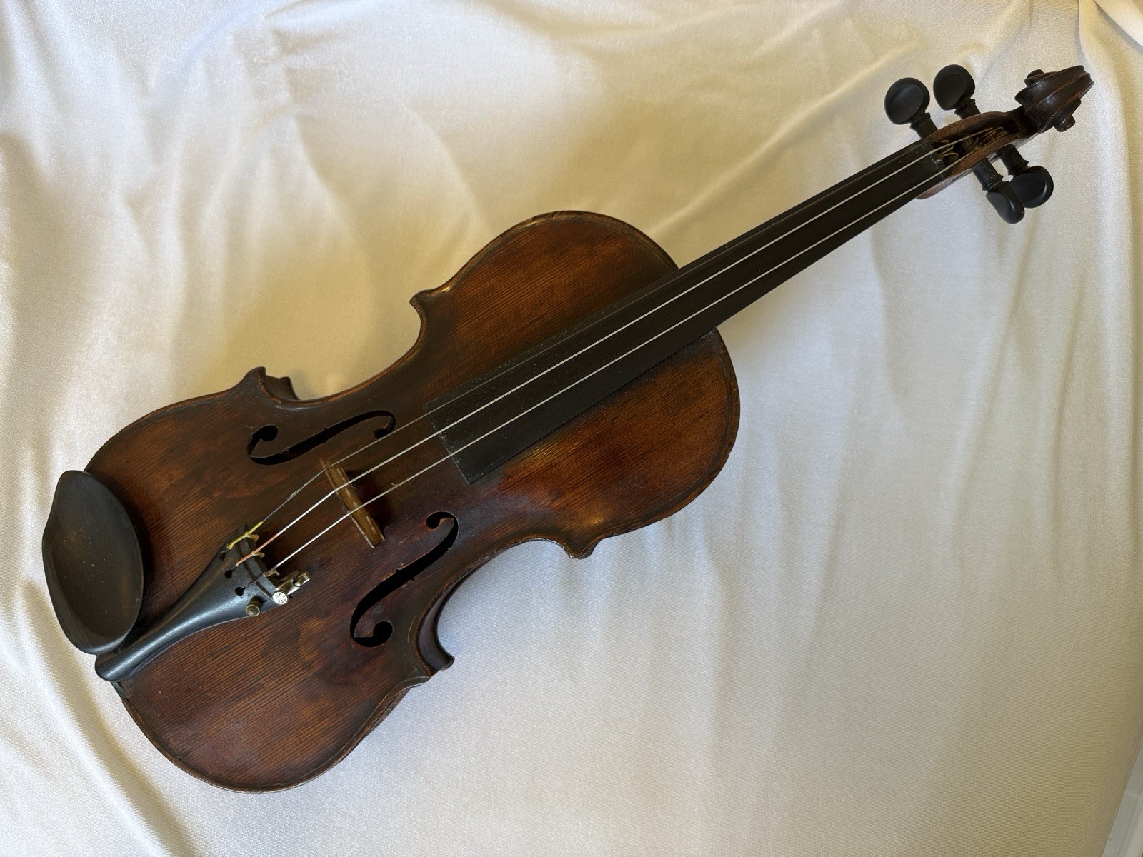 Antique Violin Petrus Guarnerius 1695 Label German/Bohemian Copy As-Is