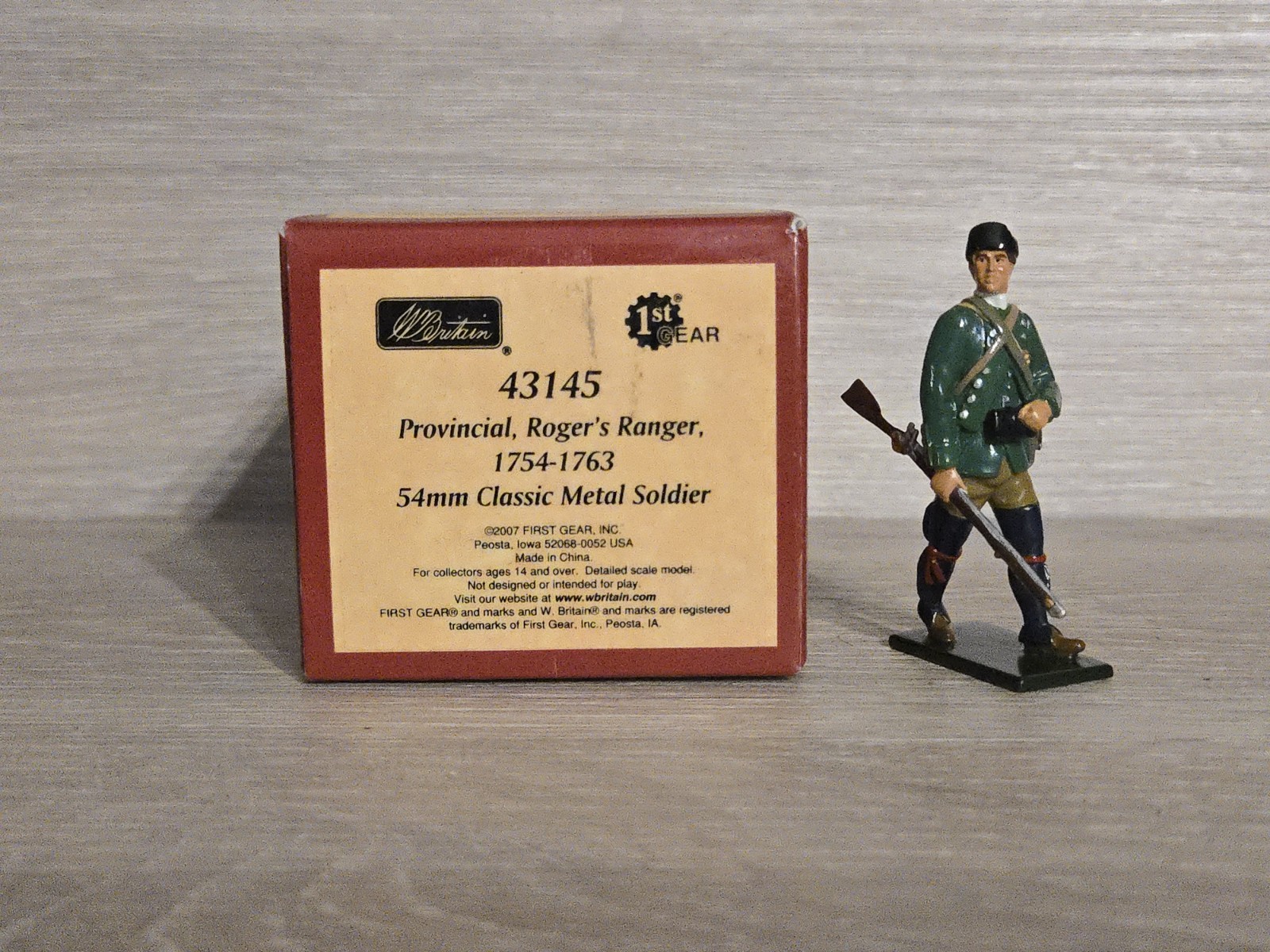 W BRITAINS #43145 Provincial Roger\'s Ranger French Indian War  1754-1763