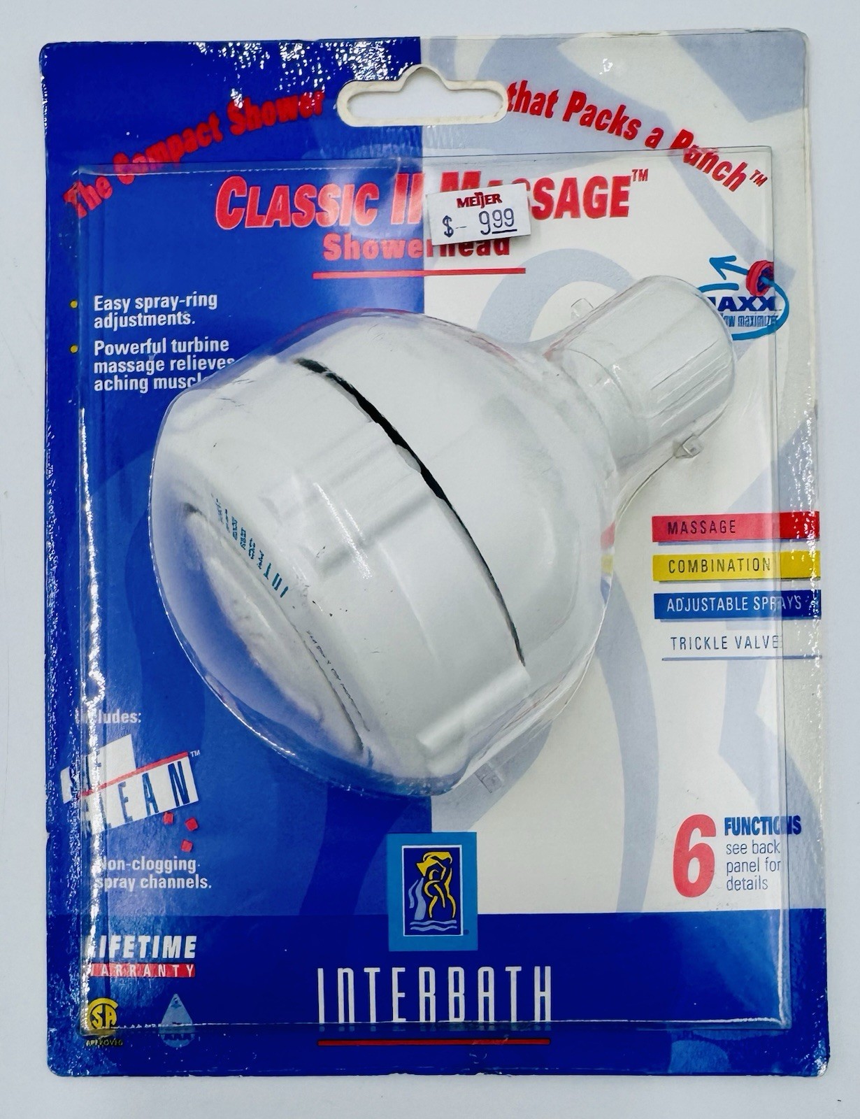 Vintage NOS Classic Dial Massaging Shower head 6 in One Vintage NOS Classic Dial Massaging Shower head 6 in One