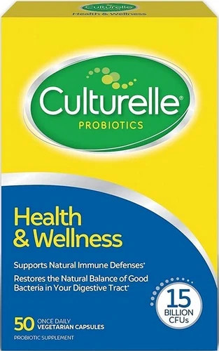 Culturelle Health & Wellness Probiotic Capsules - 50 Ct - Exp: 01/27 Free Gift
