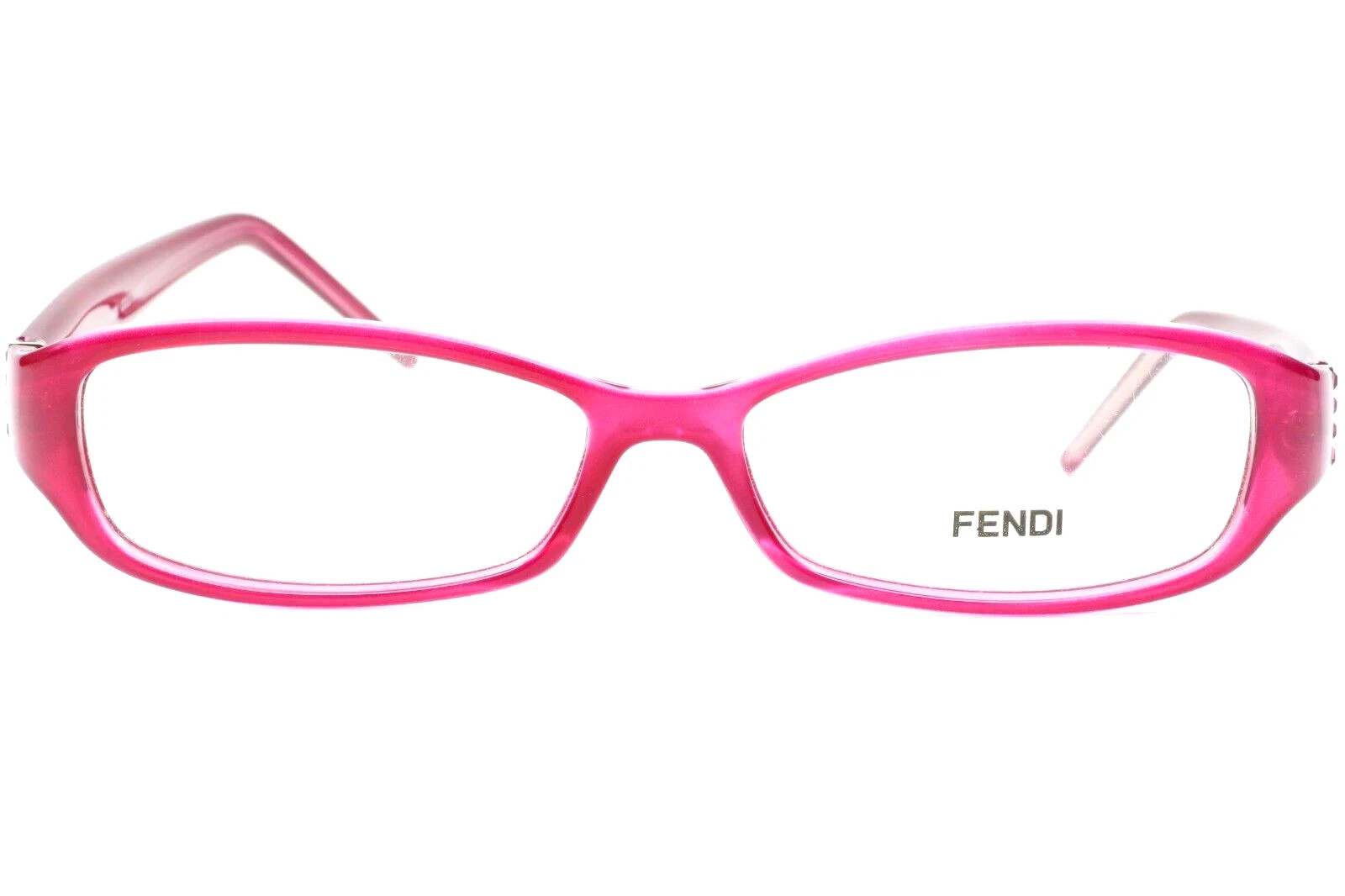 Fendi F838R 525 Fuchsia Crystal Pink Rhinestones Luxury Italy Eyeglasses 52mm