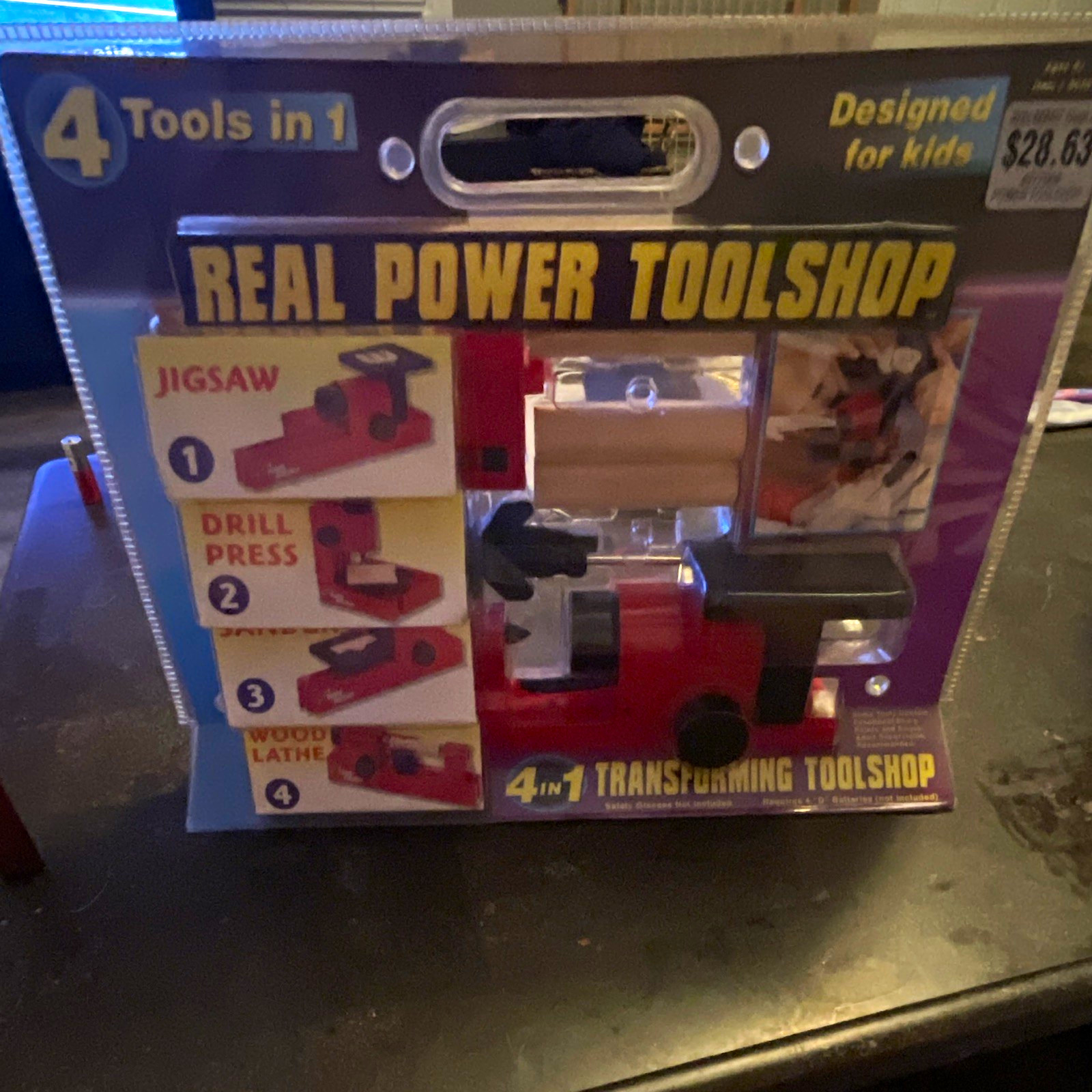 VINTAGE. Factory sealed. Real Power Toolshop 4-in-1 Transforming Tool Set,
