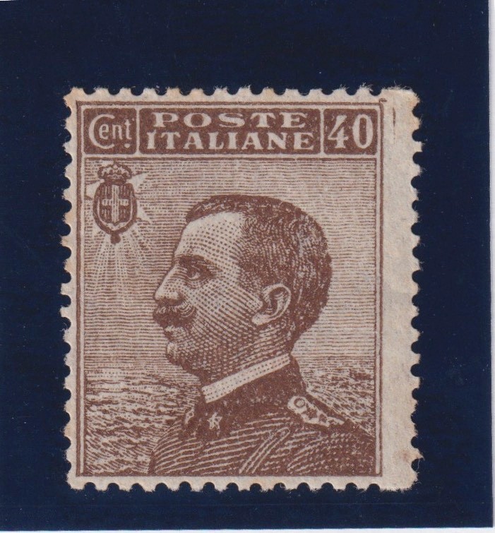 KINGDOM OF ITALY 1908 MICHETTI 40 CENT. MNH DIENA CERTIFICATE