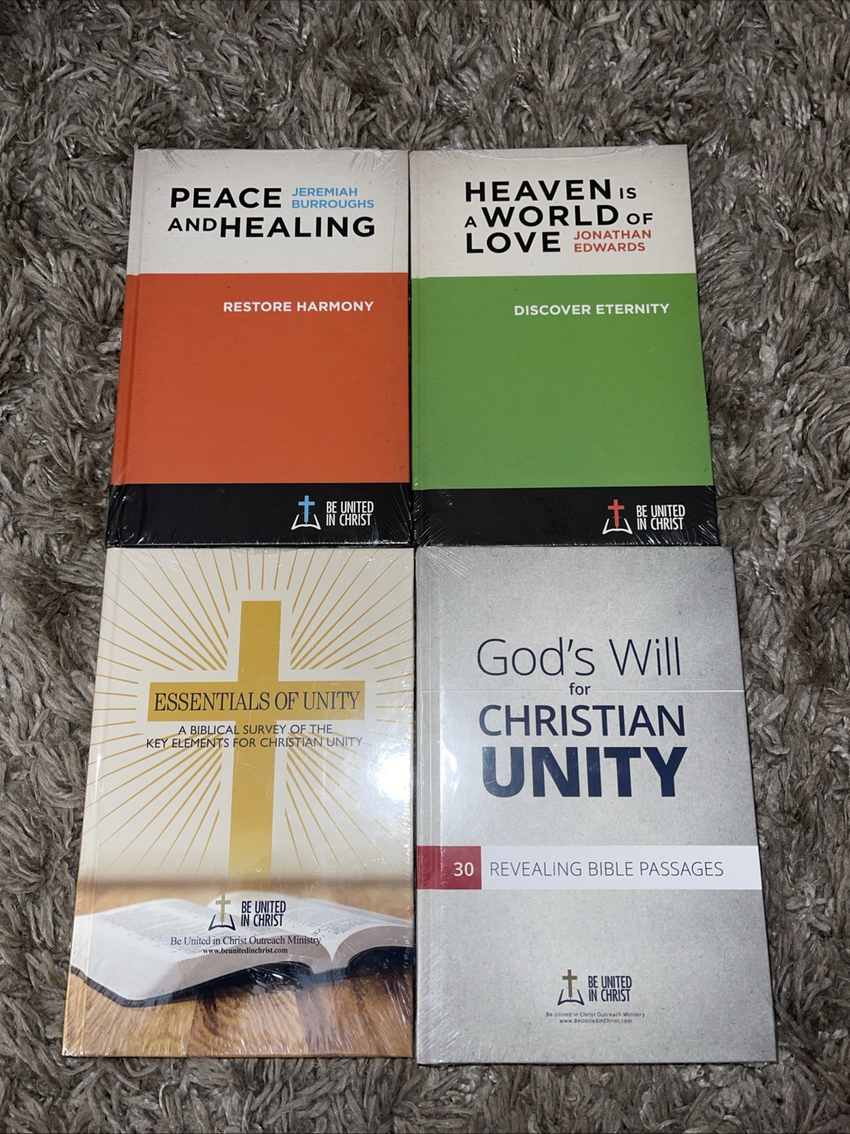 Be United in Christ Christian Book Lot 4 Sealed Books Unity Peace