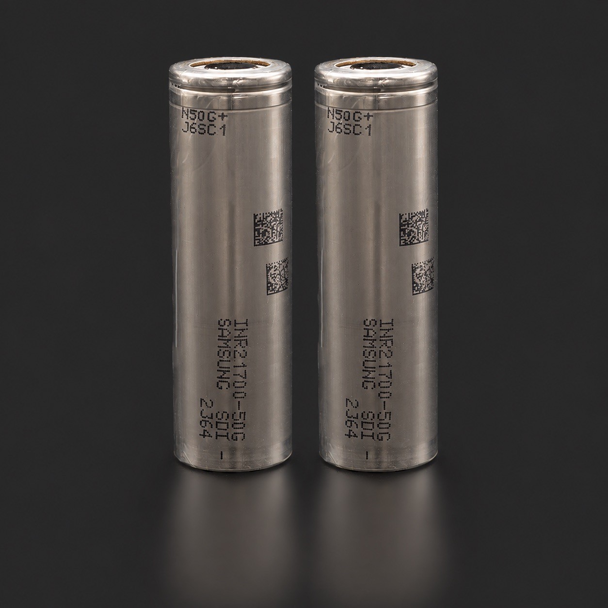 2Pcs Samsung INR 21700 50G 5000mAh 3.6V Li-ion w/case New genuine