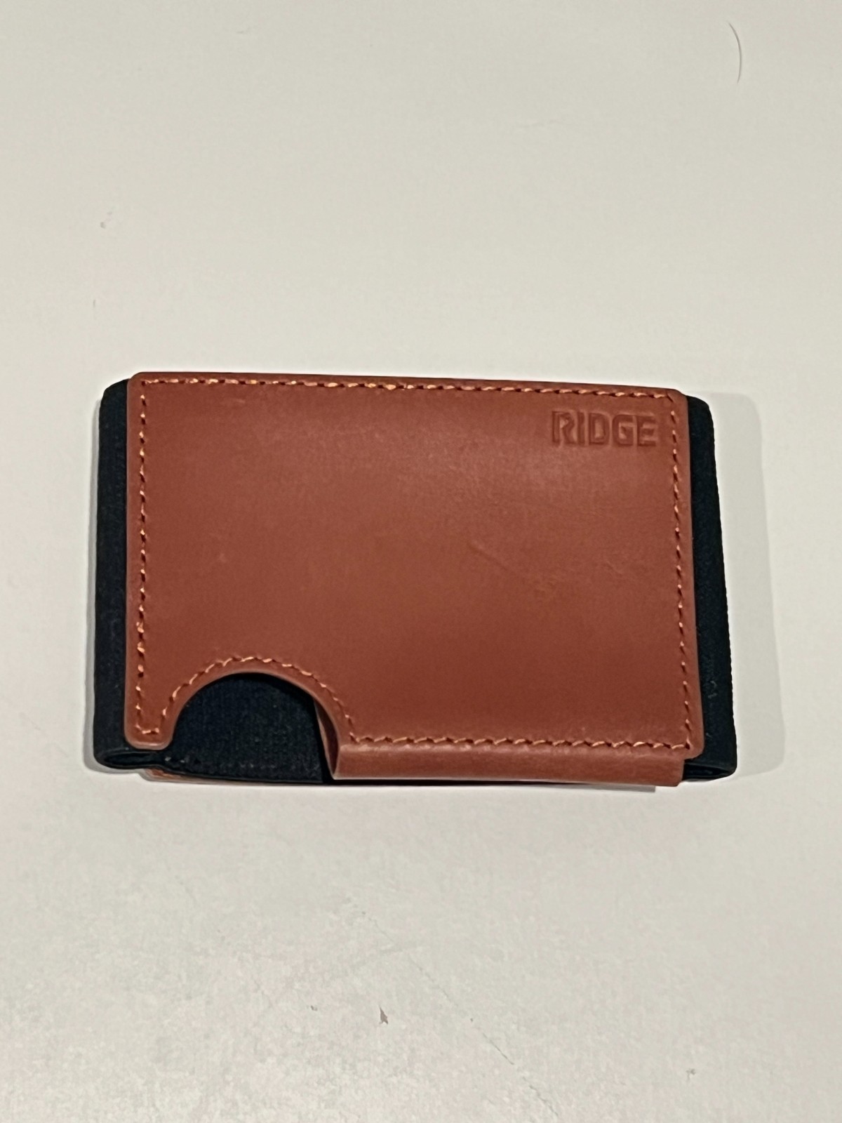 The Ridge Wallet BIFLEX Leather - Tobacco Brown USED
