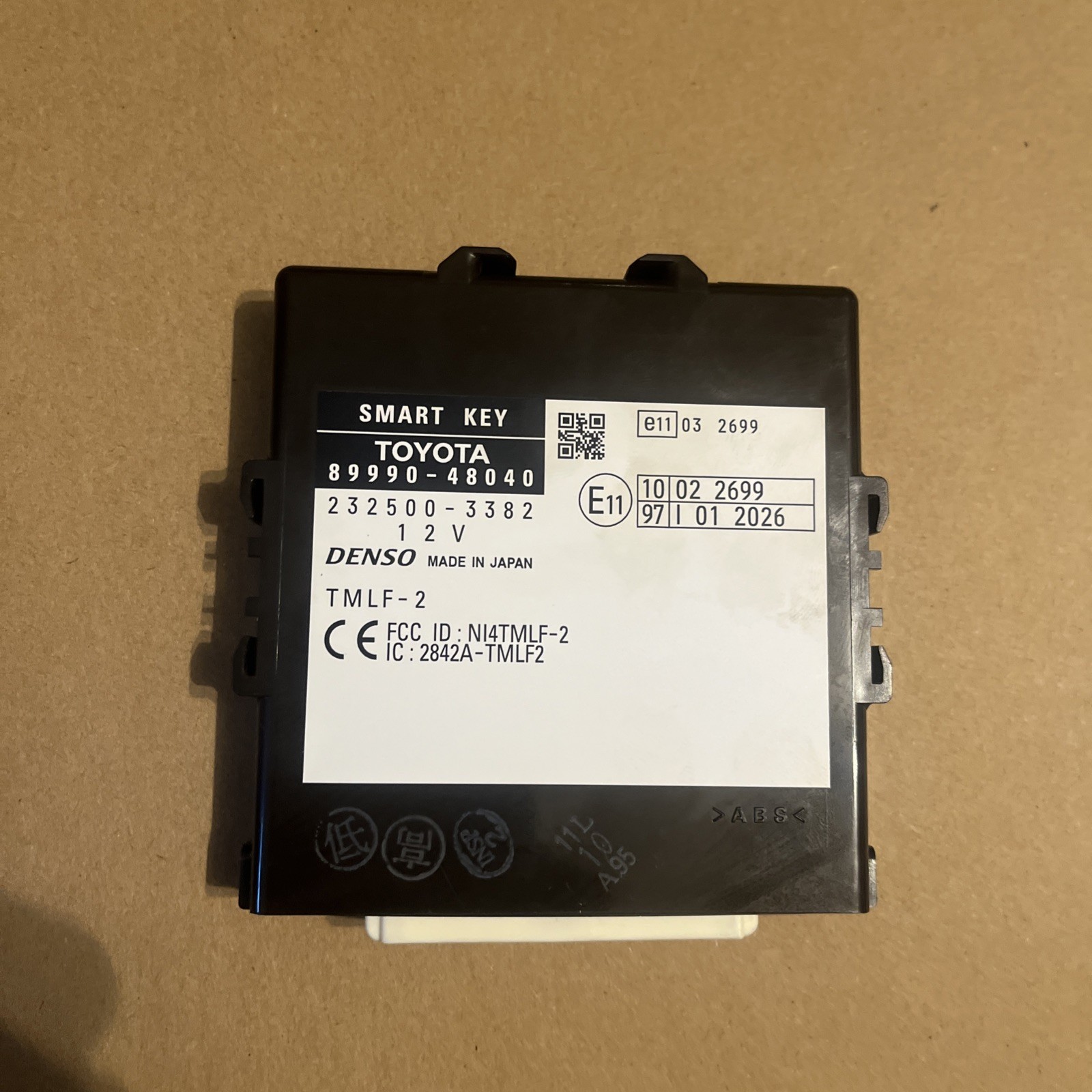 2008 - 10 Toyota Highlander Smart Key Control Module OEM 89990-48040 Keyless Ign