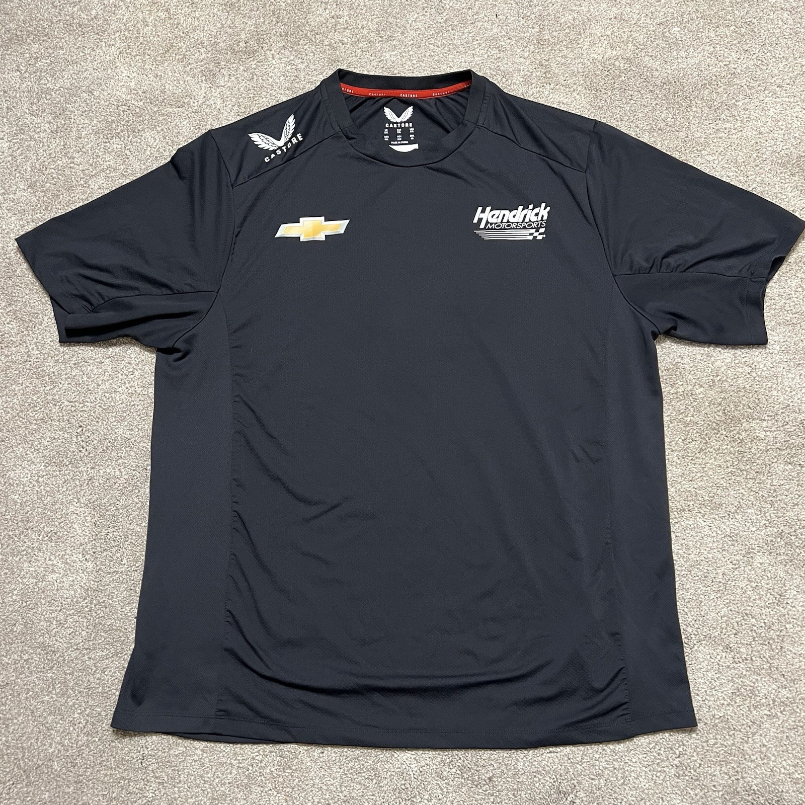 Castore Hendrick Motorsports Chevrolet NASCAR Team Shirt Men’s 2XL Black