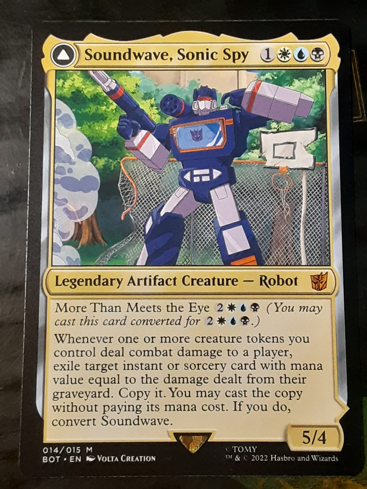 Soundwave Sonic Spy , UB Transformers , Near Mint , MTG, 