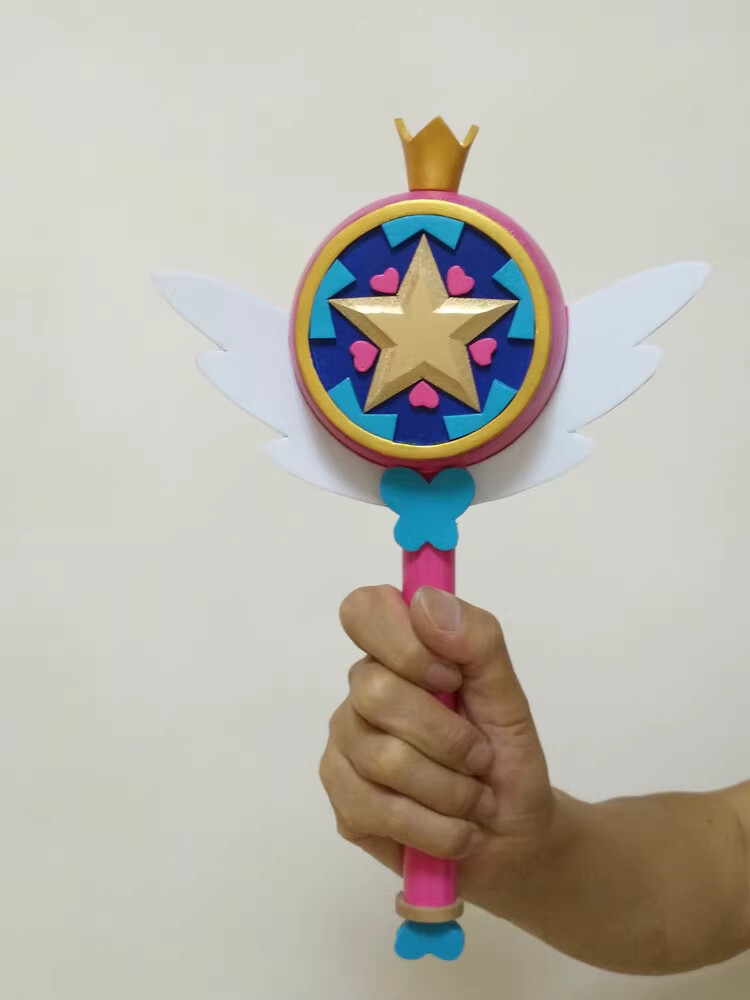 Magic Wand Cosplay Star vs. the Forces of Evil PVC Cane Weapon Cosplay Prop Gift