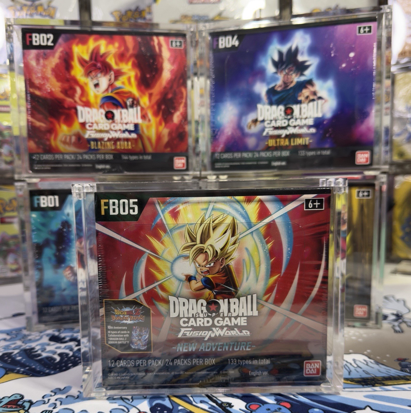 Dragon Ball Super: Fusion World  FB-01 Acrylic Booster Box Display Case