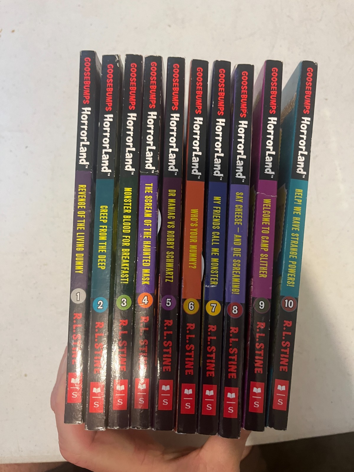 Goosebumps HorrorLand Complete Set Books 1-10 RL Stine Paperback Book Lot