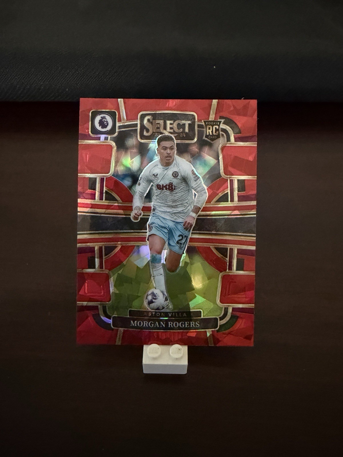 Morgan Rogers Cracked Ice Red RC Panini Select Terrace #14