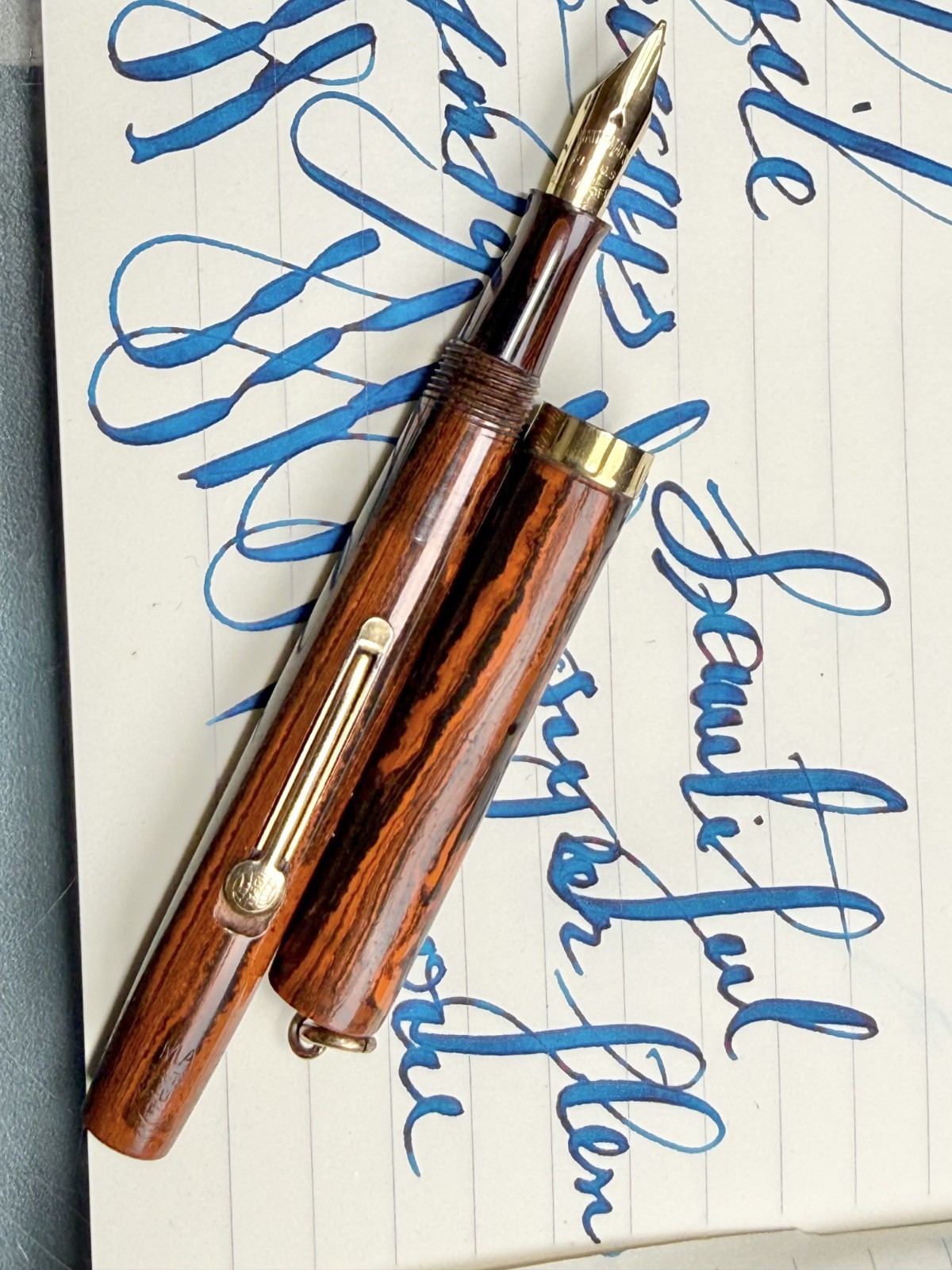 XF Waterman 52 14K Gold soft FULL FLEX nib (video)