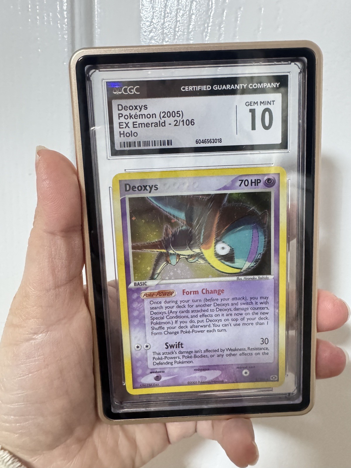Pokémon Deoxys 2005 EX Emerald 2/106 Holo CGC 10 Pokémon Deoxys 2005 EX Emerald 2/106 Holo CGC 10