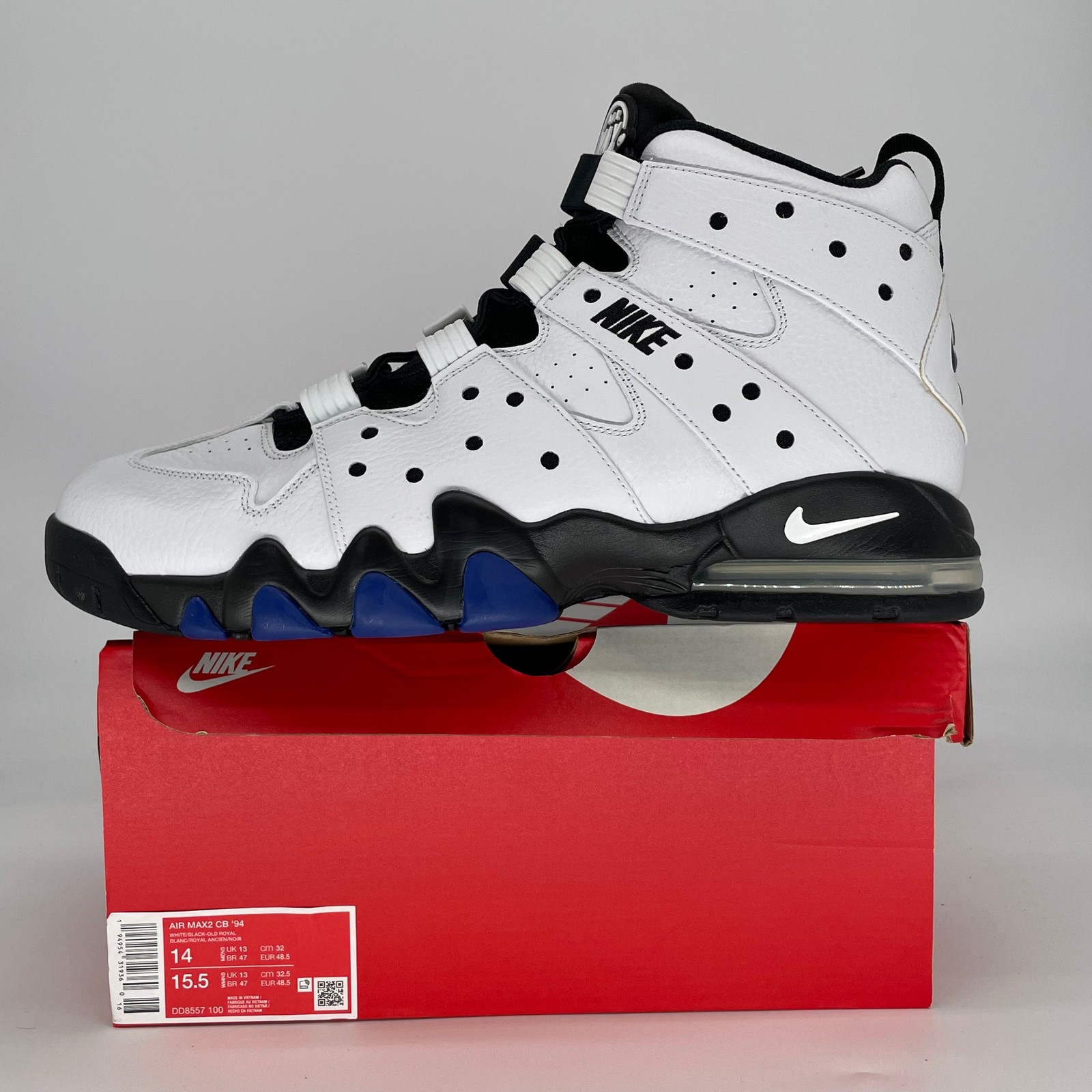 Size 14M/15.5W - Nike Air Max 2 CB \'94 White Old Royal DD8557-100 Size 14M/15.5W - Nike Air Max 2 CB \'94 White Old Royal DD8557-100