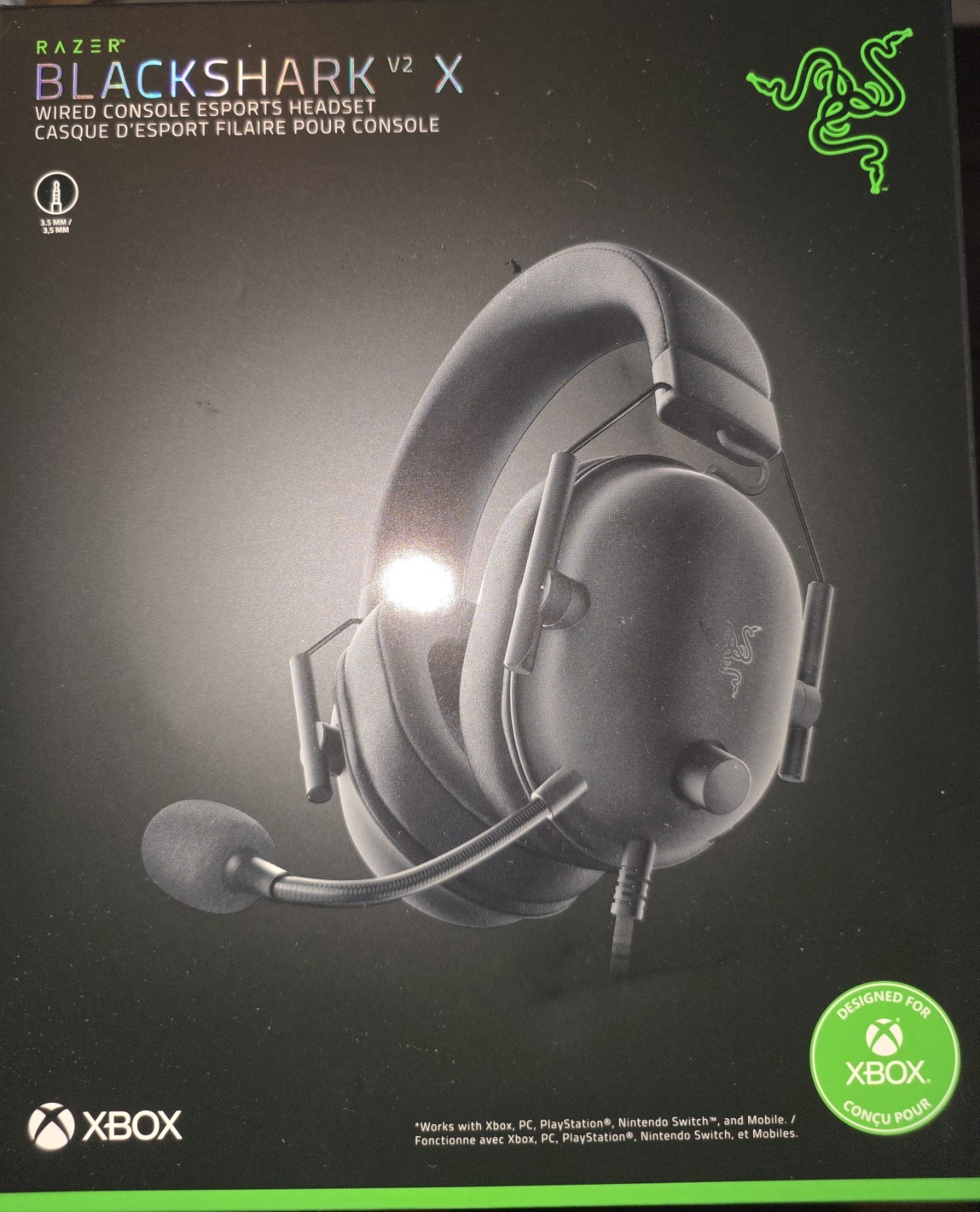 Razer Blackhawk V2 X- Wired Console Esports Headset- Black #BR-C