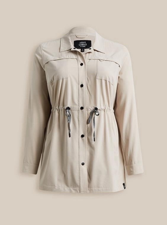 NWOT Torrid x Happy Camper Stretch Woven Anorak Jacket Sz 2x Travel Capsule